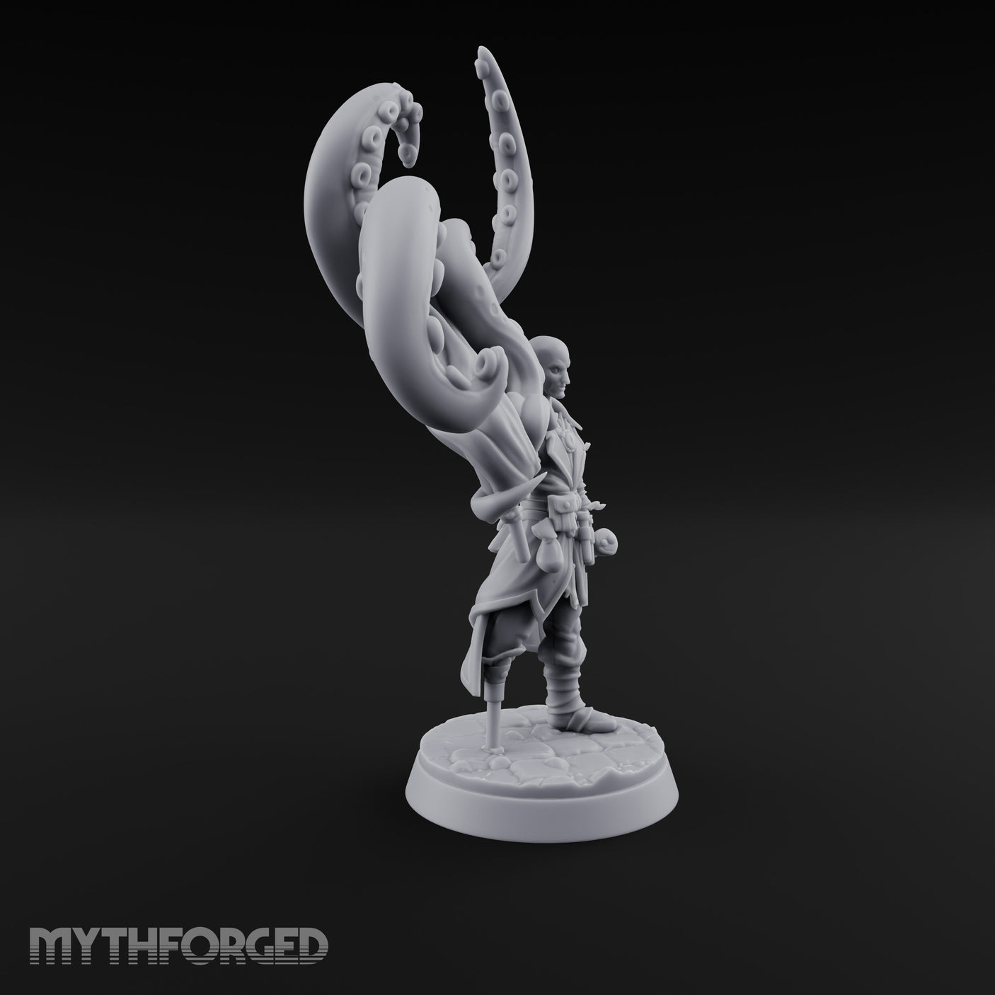 Tentacle Summoning Human Warlock Miniature for Dungeons and Dragons, Pathfinder or other TTRPGs