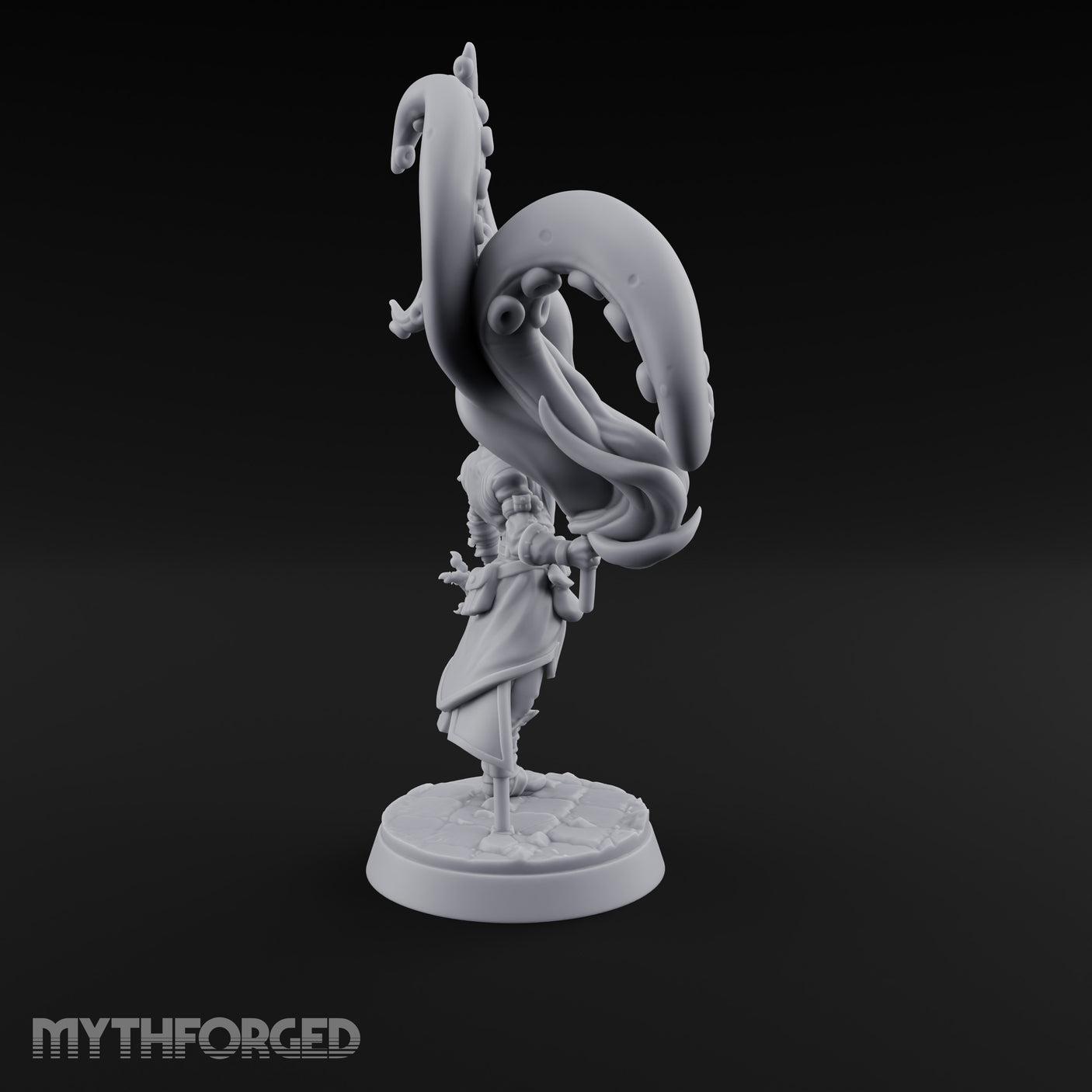 Tentacle Summoning Human Warlock Miniature for Dungeons and Dragons, Pathfinder or other TTRPGs