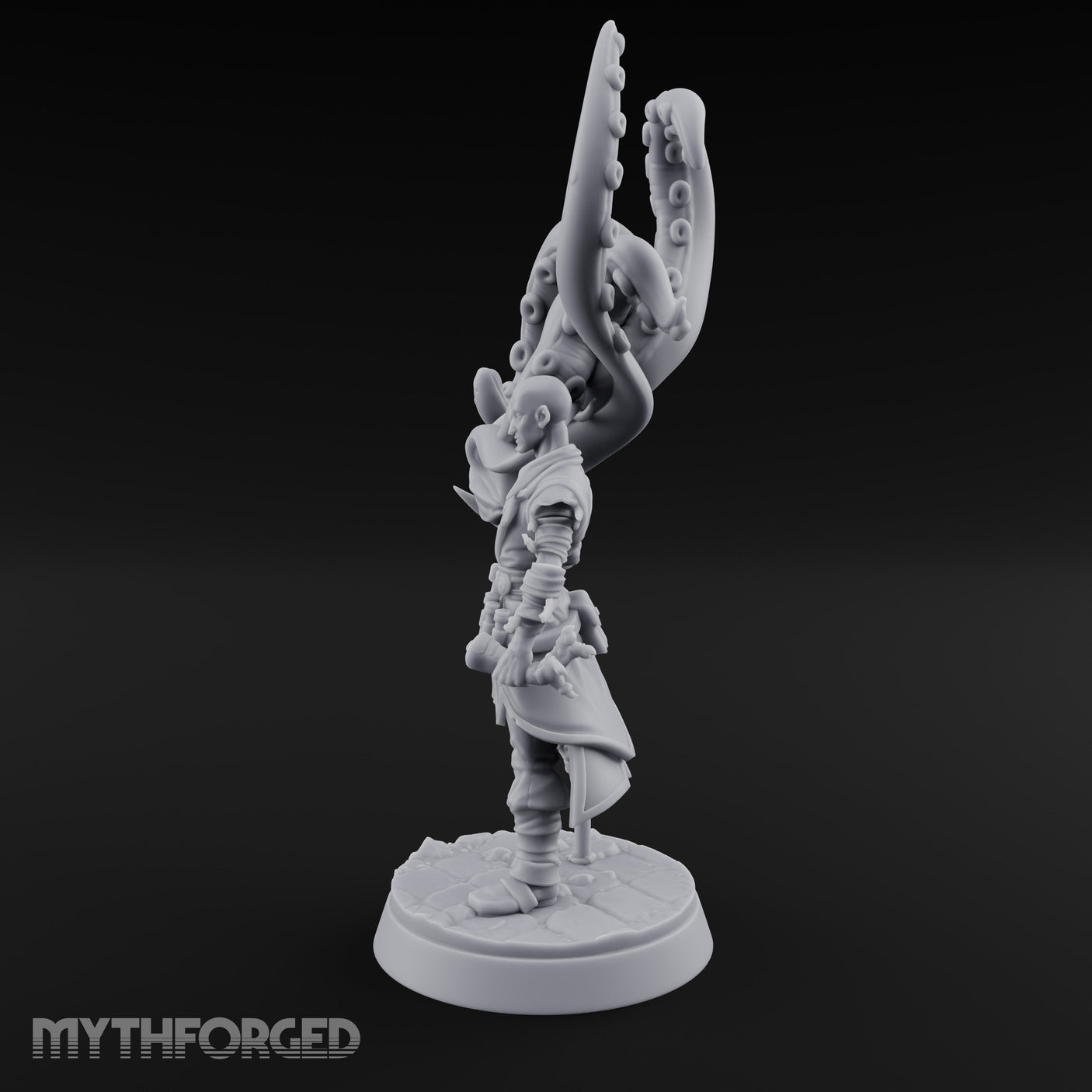 Tentacle Summoning Human Warlock Miniature for Dungeons and Dragons, Pathfinder or other TTRPGs