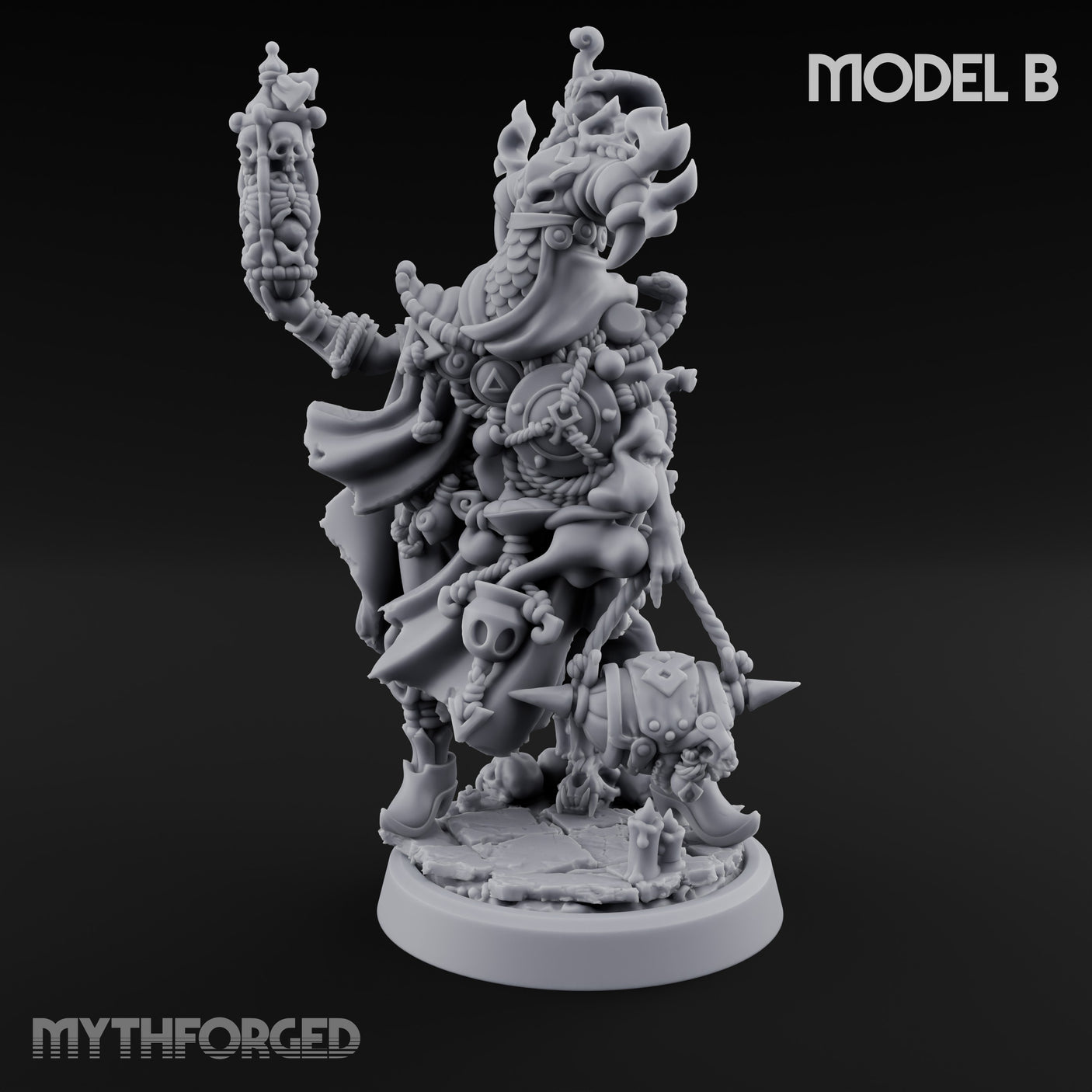 Tentacle Writhing Demon Hierophant B Miniature for Dungeons and Dragons, Pathfinder or other TTRPGs