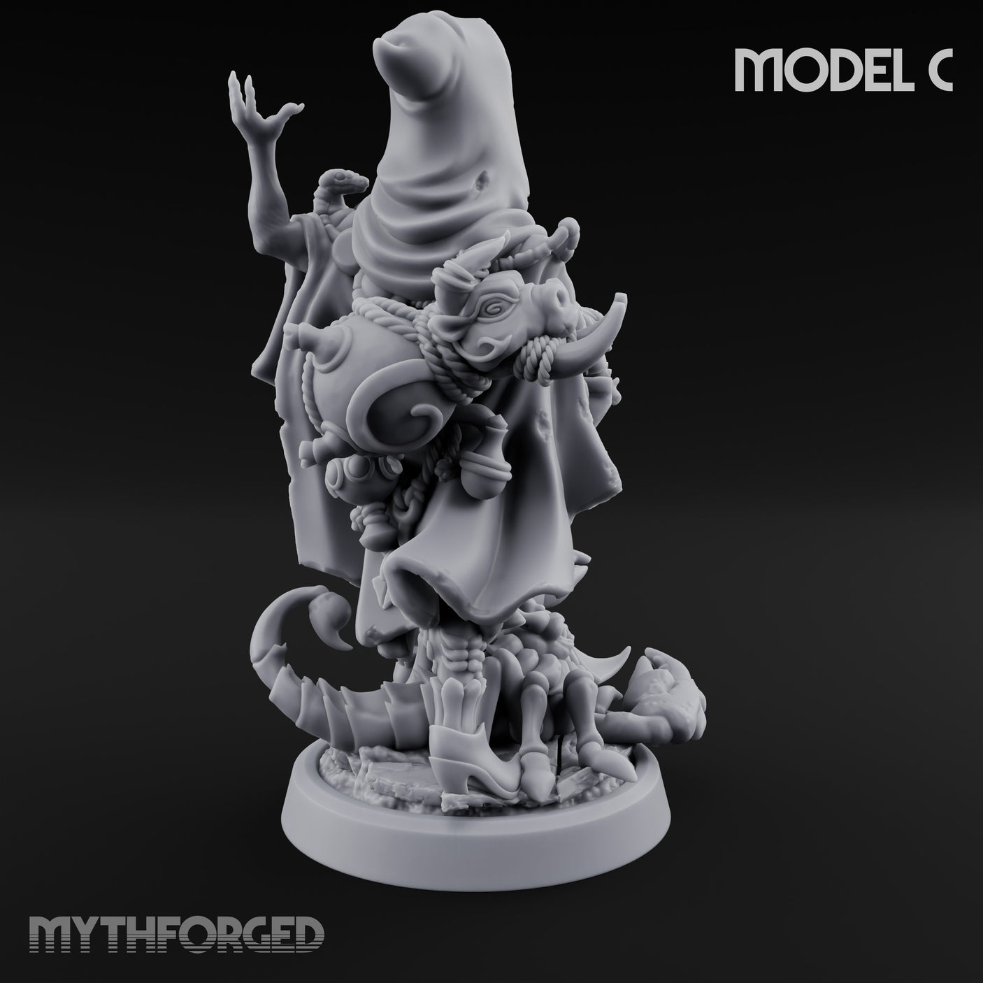 Tentacle Writhing Demon Hierophant C Miniature for Dungeons and Dragons, Pathfinder or other TTRPGs