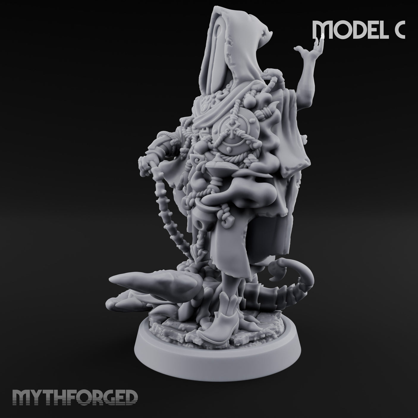 Tentacle Writhing Demon Hierophant C Miniature for Dungeons and Dragons, Pathfinder or other TTRPGs