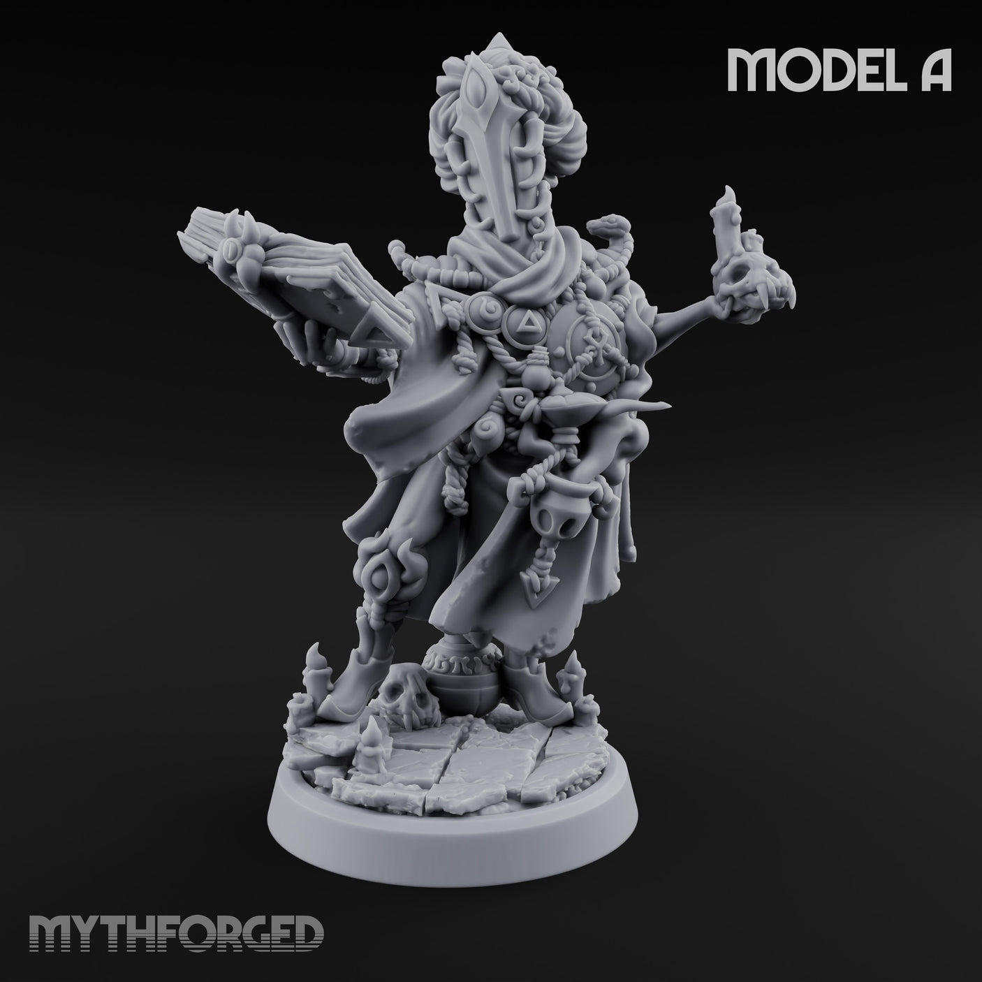 Tentacle Writhing Demon Hierophants Miniature for Dungeons and Dragons, Pathfinder or other TTRPGs