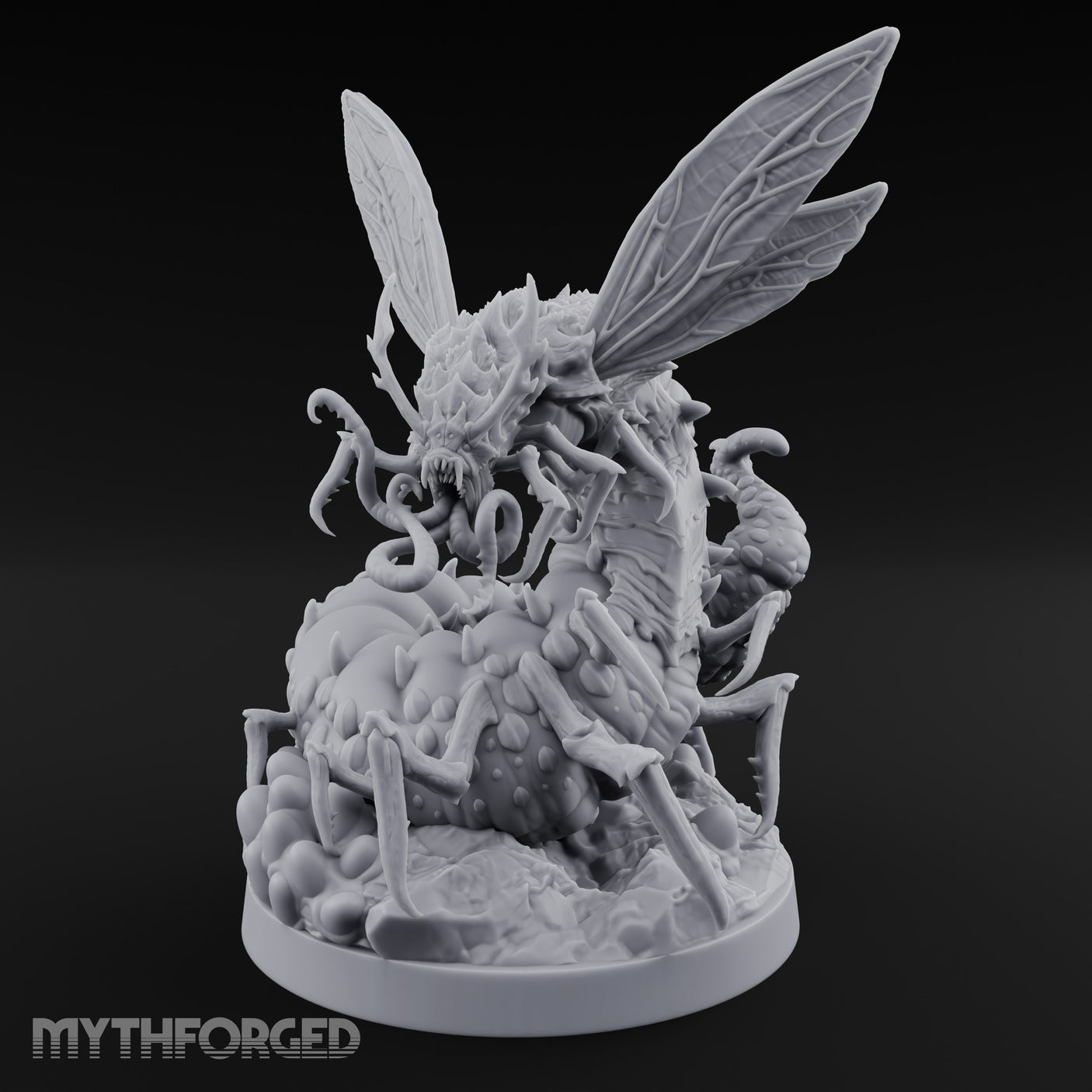 Tentacle Writhing Giant Ankeg Queen Miniature for Dungeons and Dragons, Pathfinder or other TTRPGs