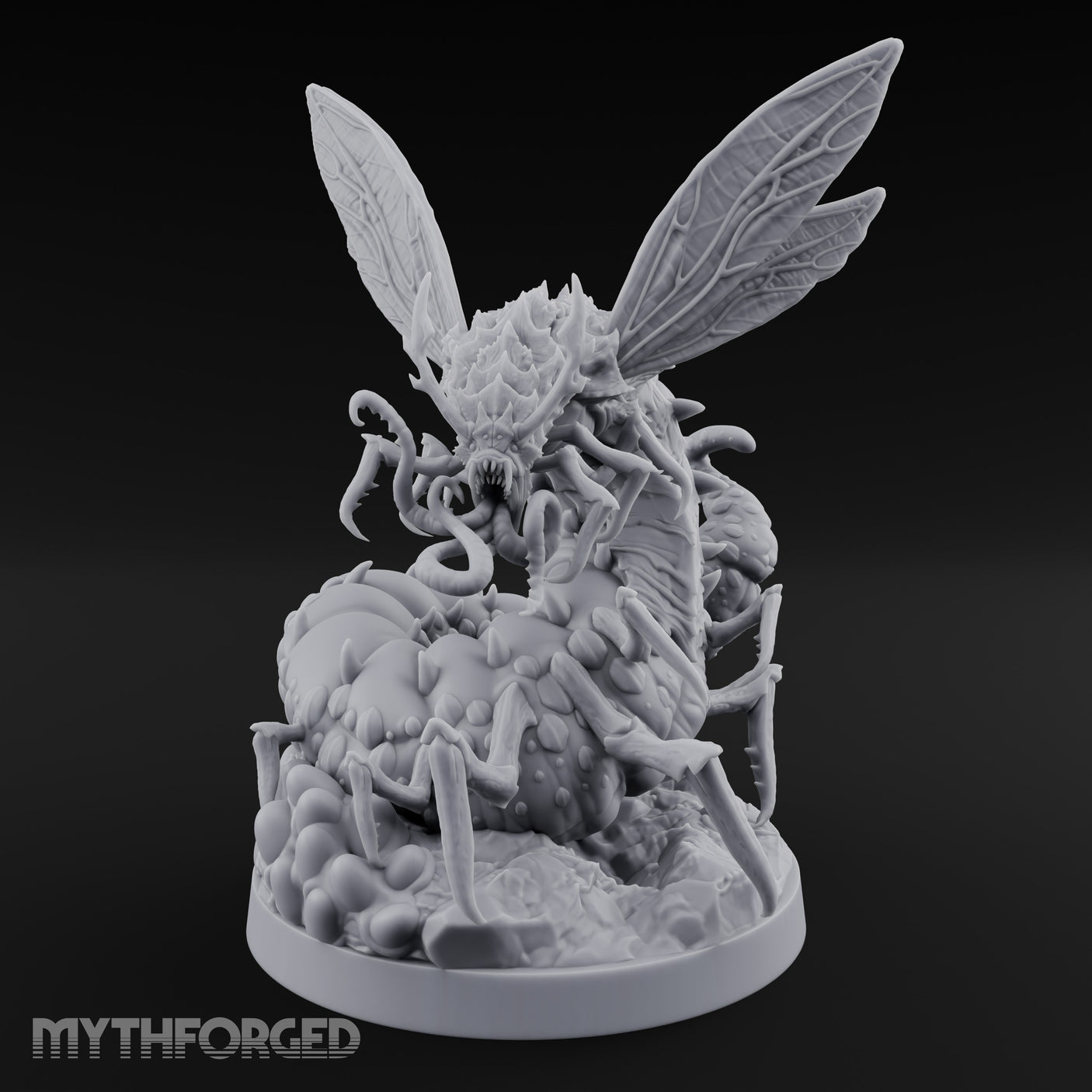 Tentacle Writhing Giant Ankeg Queen Miniature for Dungeons and Dragons, Pathfinder or other TTRPGs