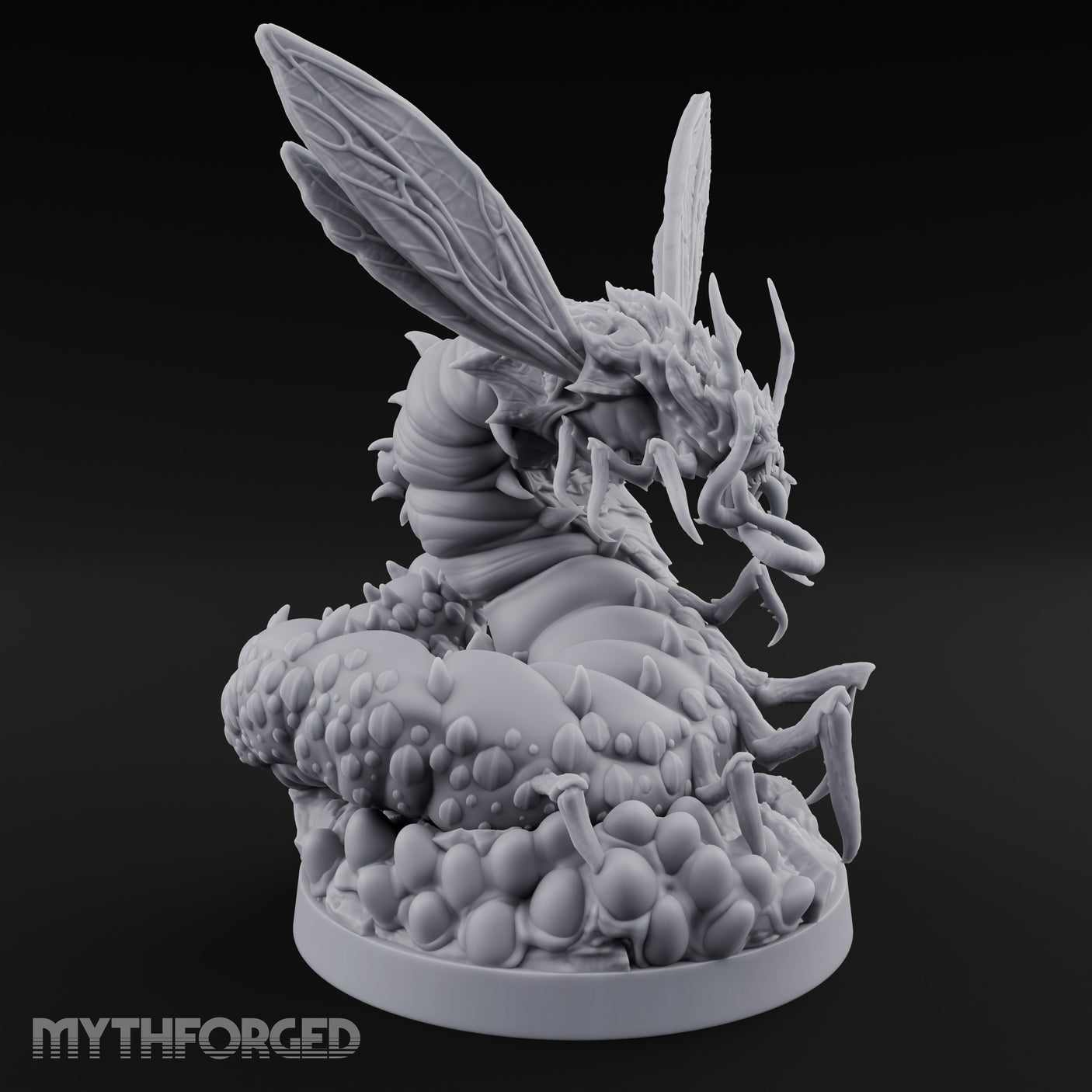 Tentacle Writhing Giant Ankeg Queen Miniature for Dungeons and Dragons, Pathfinder or other TTRPGs
