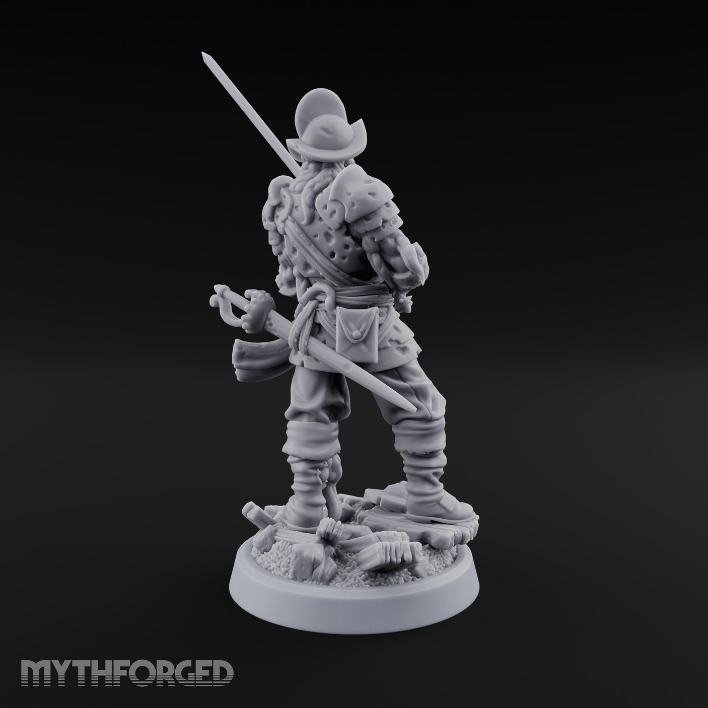 Tentacle Writhing Sword Levelling Voidtouched Swordsman A Miniature for Dungeons and Dragons, Pathfinder or other TTRPGs