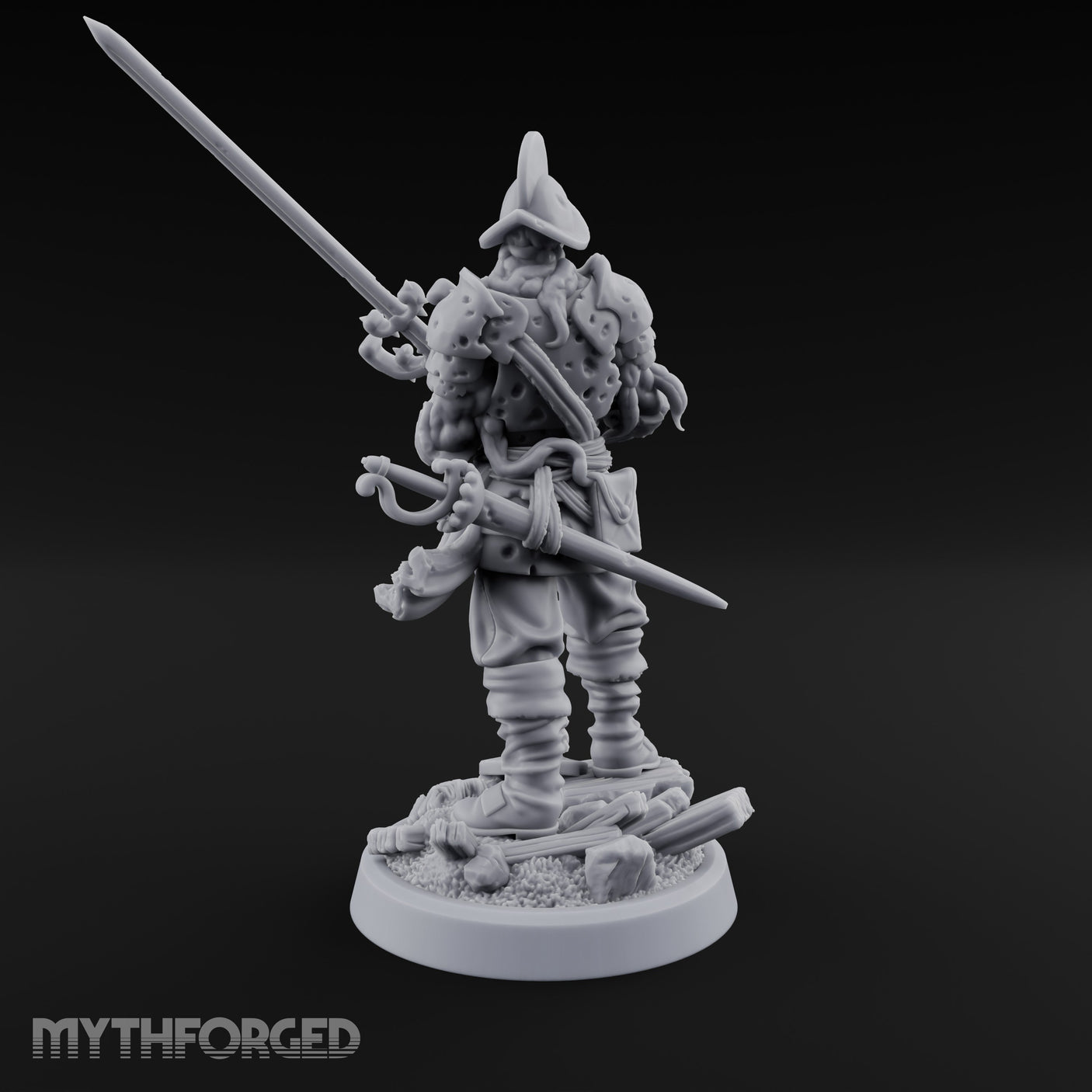 Tentacle Writhing Sword Levelling Voidtouched Swordsman A Miniature for Dungeons and Dragons, Pathfinder or other TTRPGs