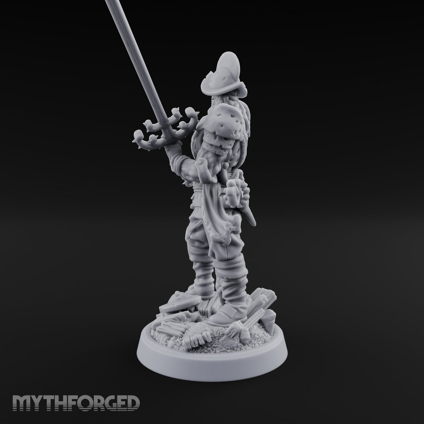 Tentacle Writhing Sword Levelling Voidtouched Swordsman A Miniature for Dungeons and Dragons, Pathfinder or other TTRPGs