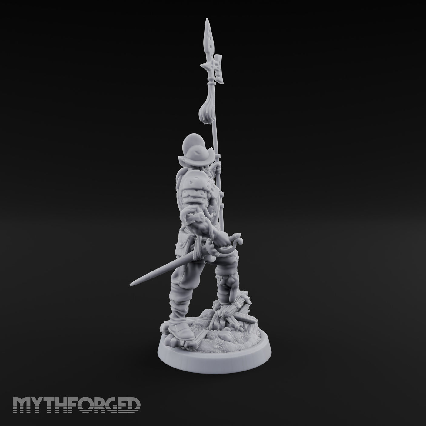 Tentacle Writhing Sword Levelling Voidtouched Swordsman B Miniature for Dungeons and Dragons, Pathfinder or other TTRPGs