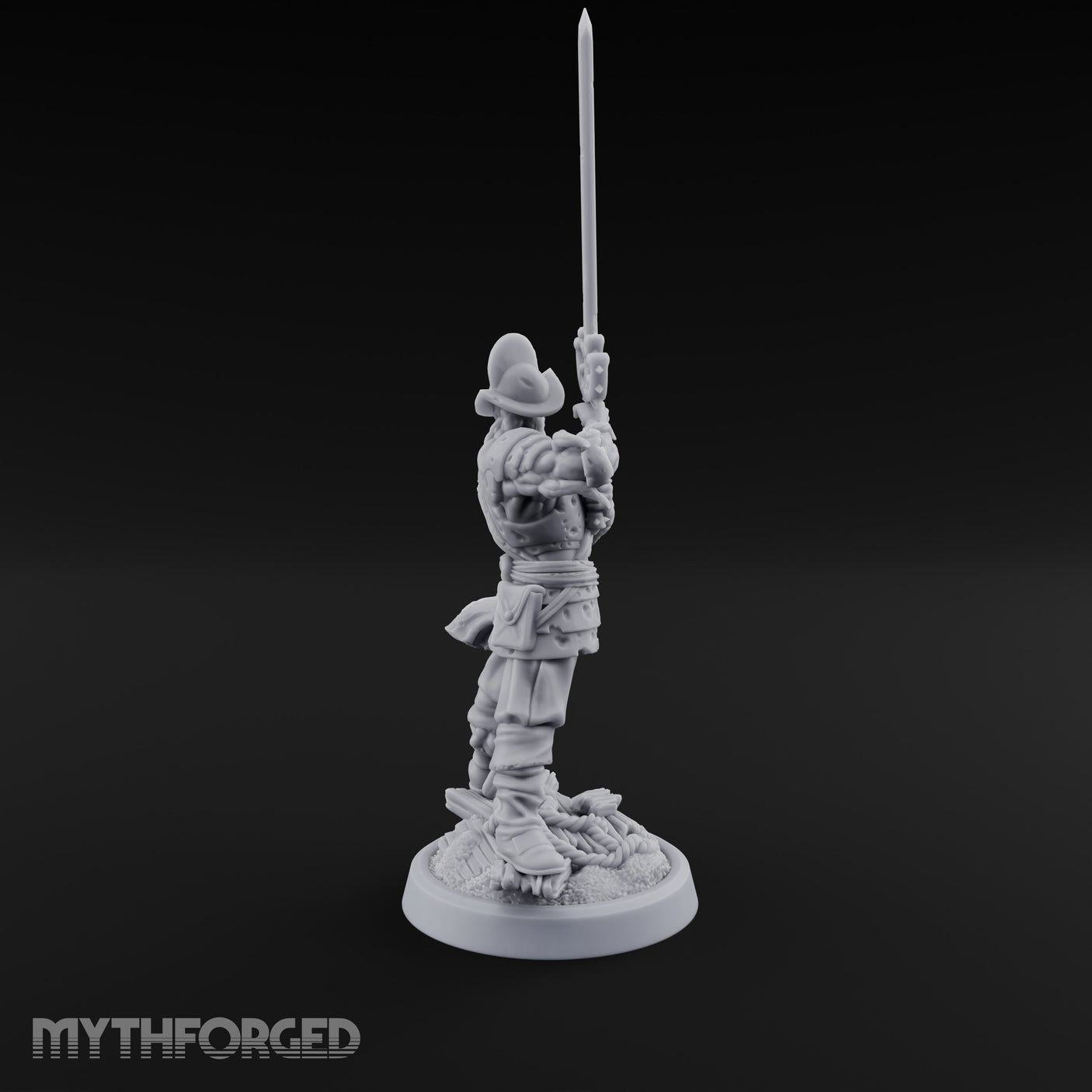 Tentacle Writhing Sword Levelling Voidtouched Swordsman C Miniature for Dungeons and Dragons, Pathfinder or other TTRPGs