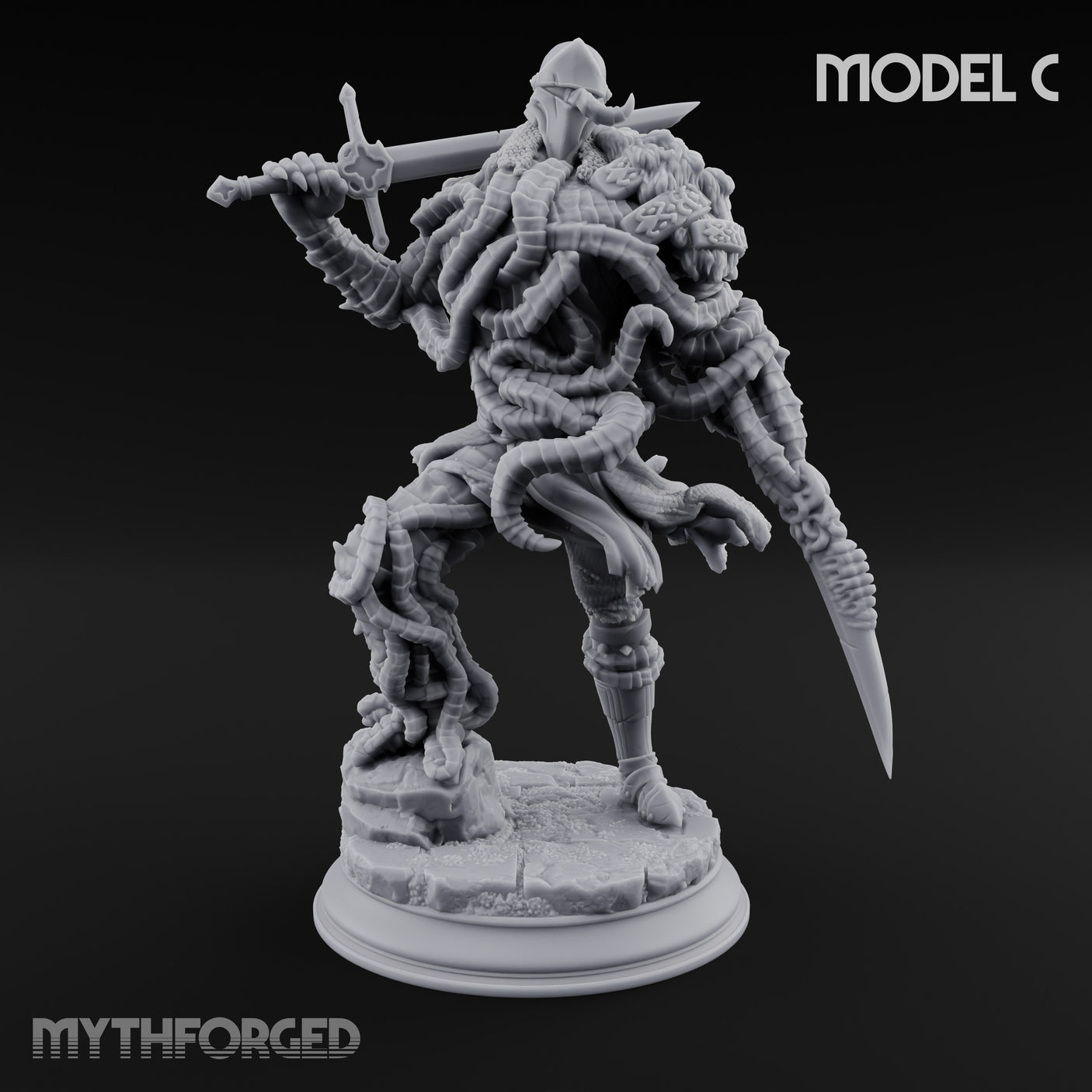 Tentacles Consuming Blight Knight C — 75mm