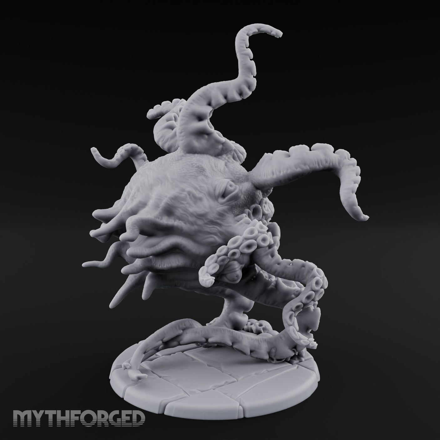 Tentacles Splayed Maw Gaping Maw Beast Miniature for Dungeons and Dragons, Pathfinder or other TTRPGs