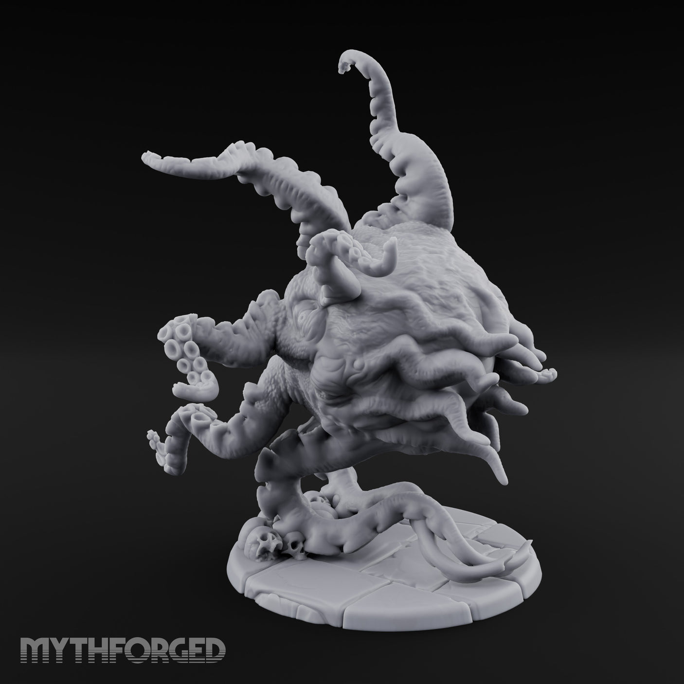 Tentacles Splayed Maw Gaping Maw Beast Miniature for Dungeons and Dragons, Pathfinder or other TTRPGs