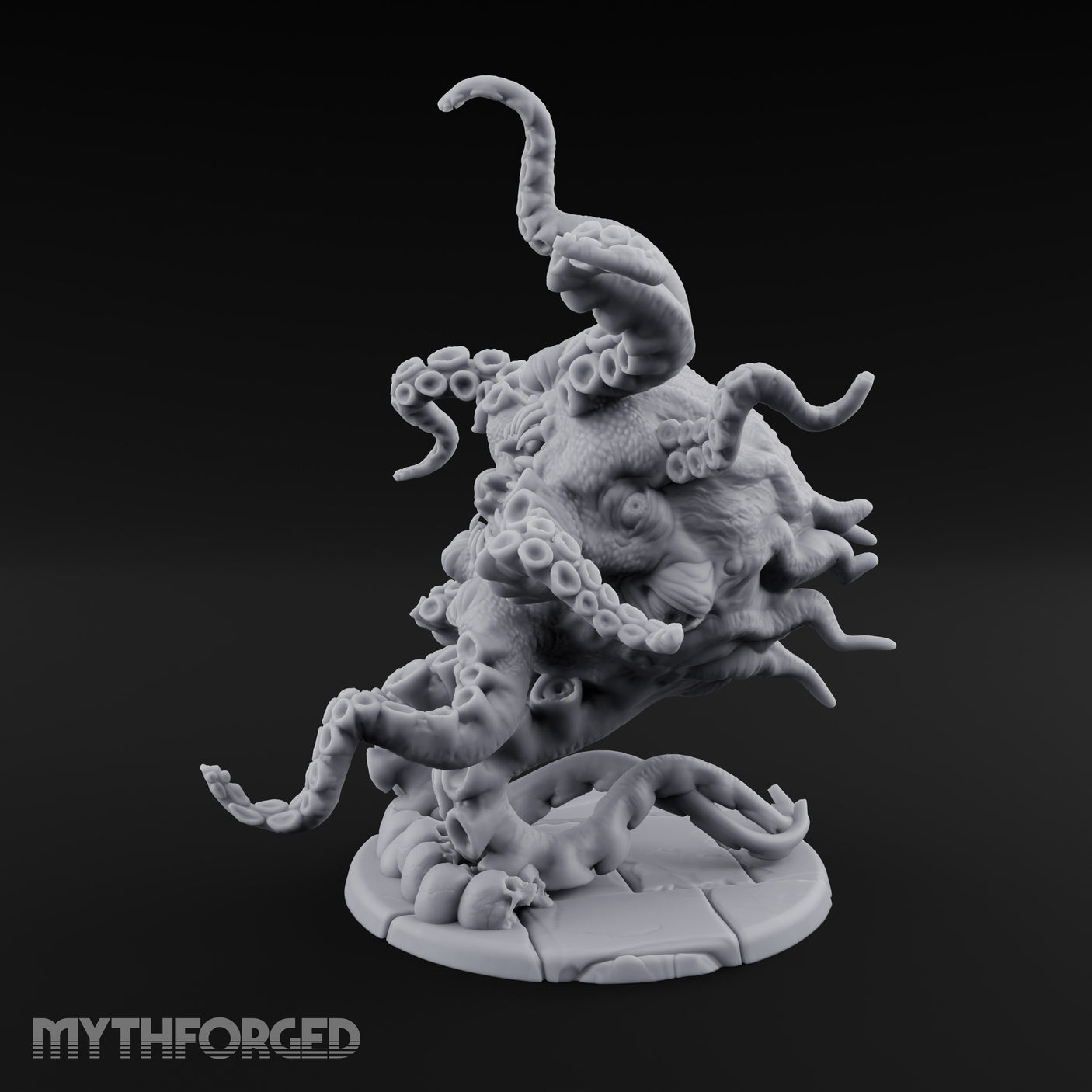 Tentacles Splayed Maw Gaping Maw Beast Miniature for Dungeons and Dragons, Pathfinder or other TTRPGs