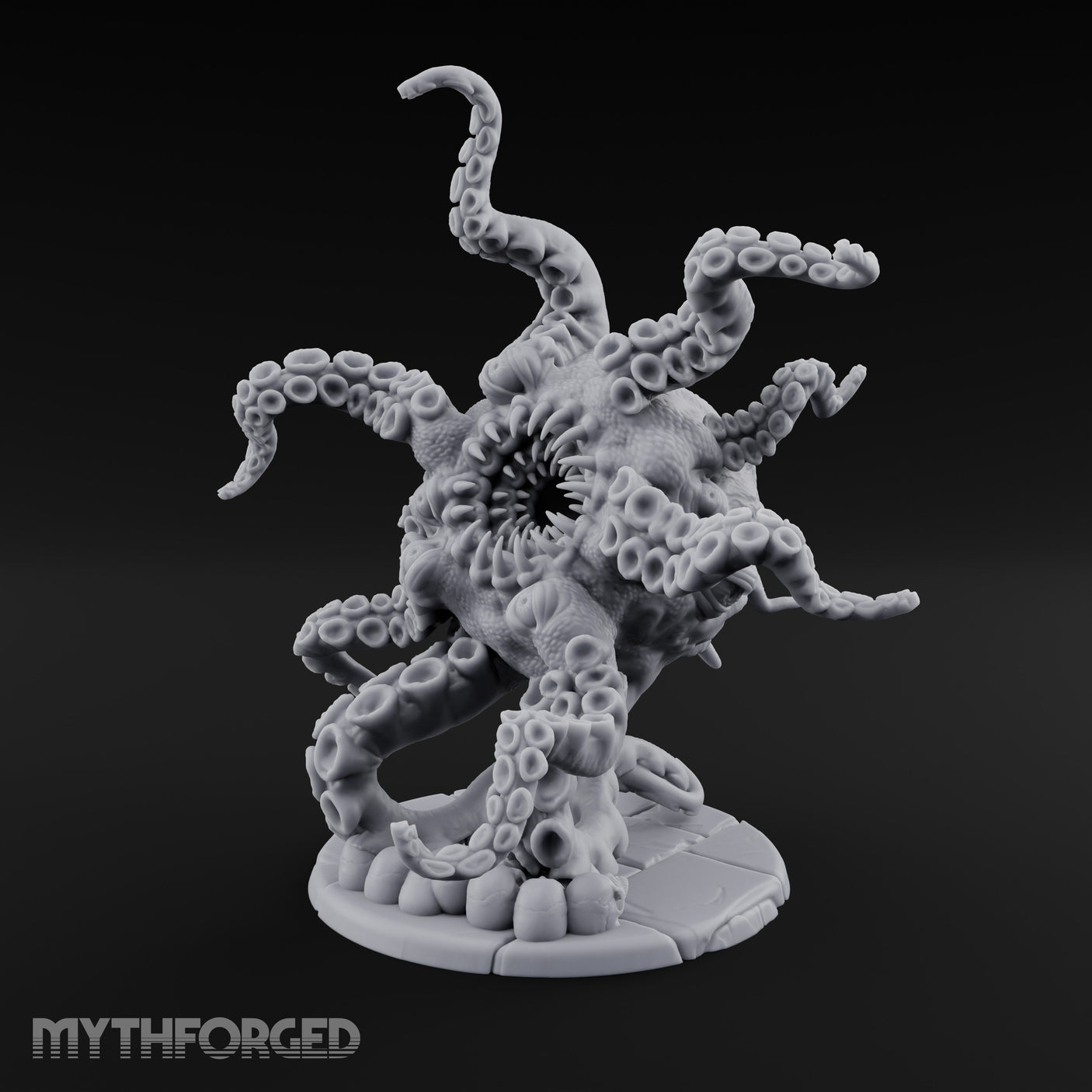 Tentacles Splayed Maw Gaping Maw Beast Miniature for Dungeons and Dragons, Pathfinder or other TTRPGs