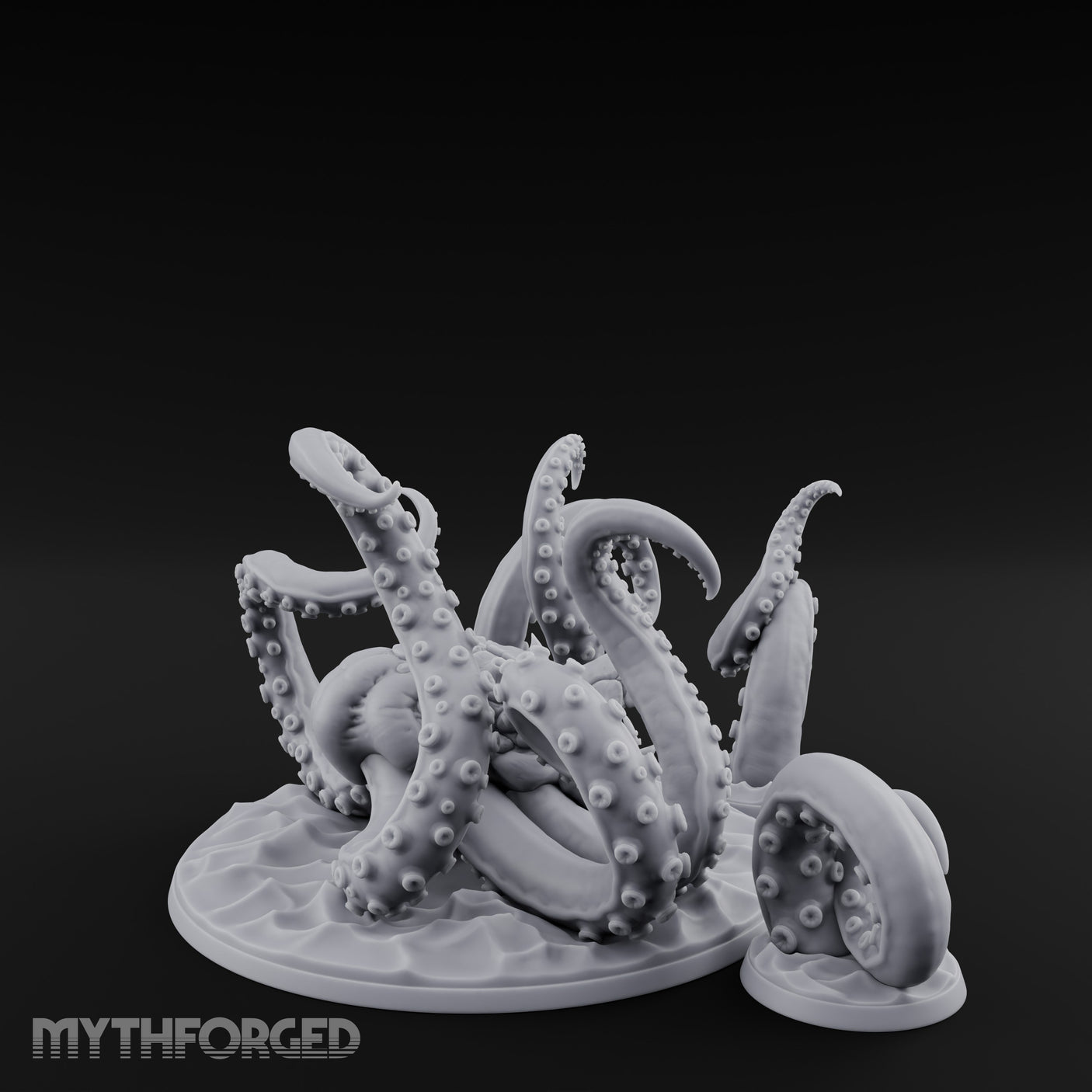 Tentacles Thrashing Kraken Sea Terror Miniature for Dungeons and Dragons, Pathfinder or other TTRPGs