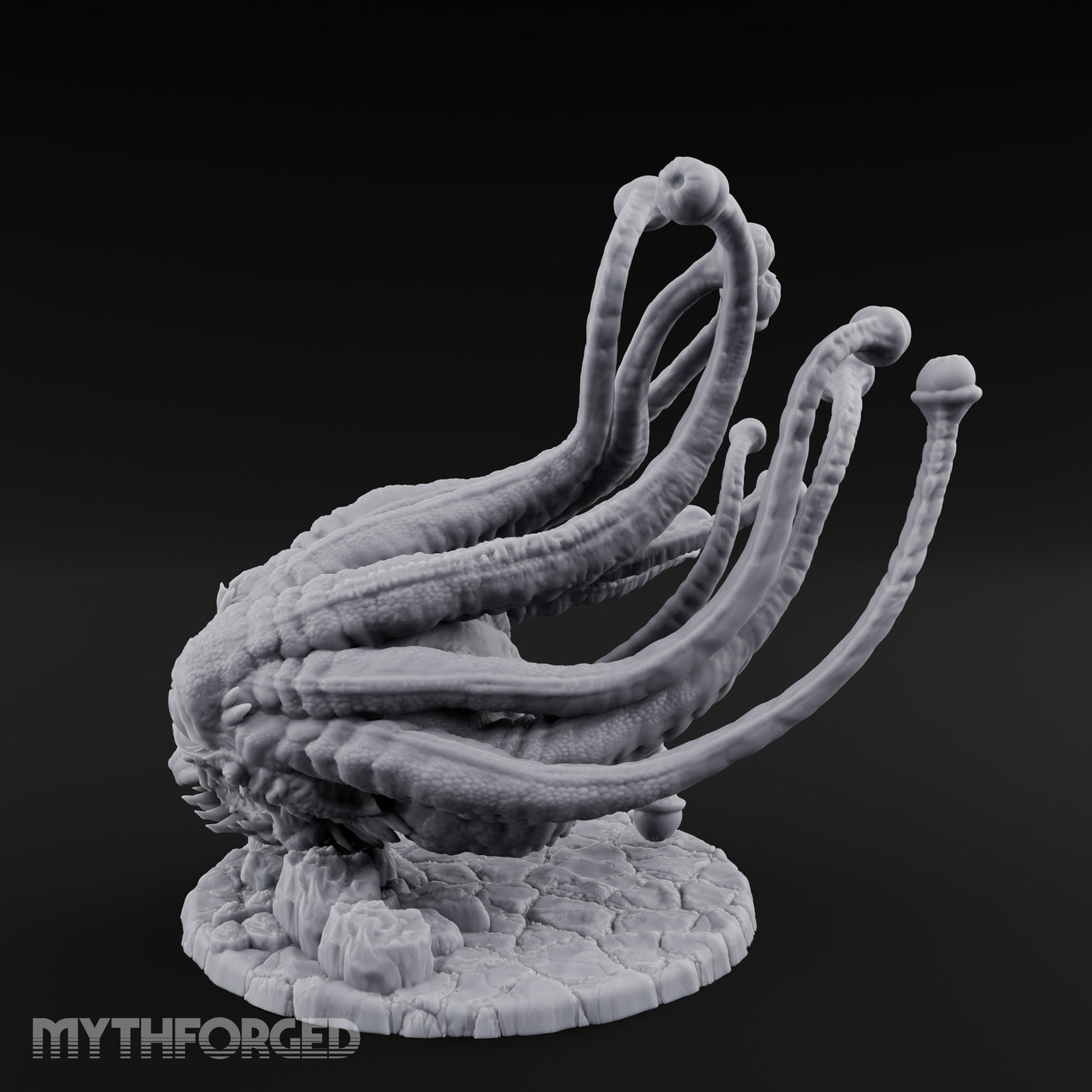 Tentacles Writhing Eye Bulging Beholder Miniature for Dungeons and Dragons, Pathfinder or other TTRPGs