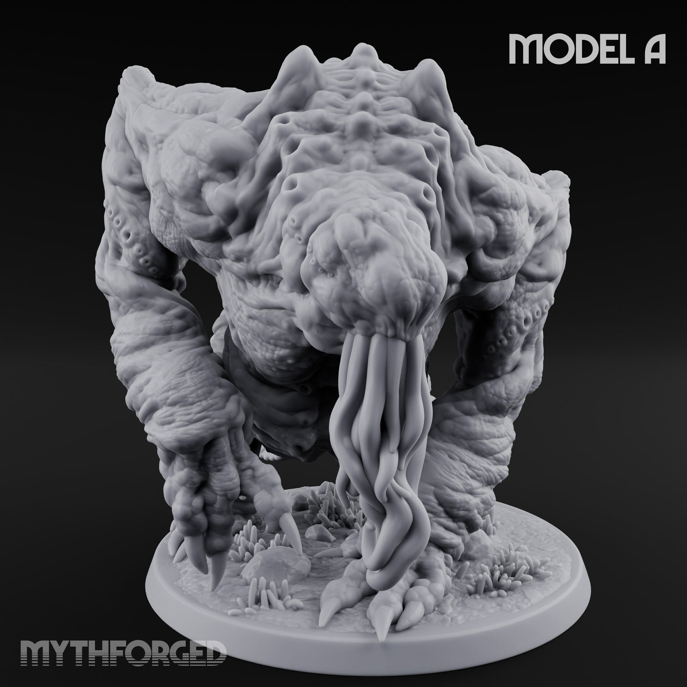 Tentacles Writhing Moon Beast Horror A Miniature for Dungeons and Dragons, Pathfinder or other TTRPGs