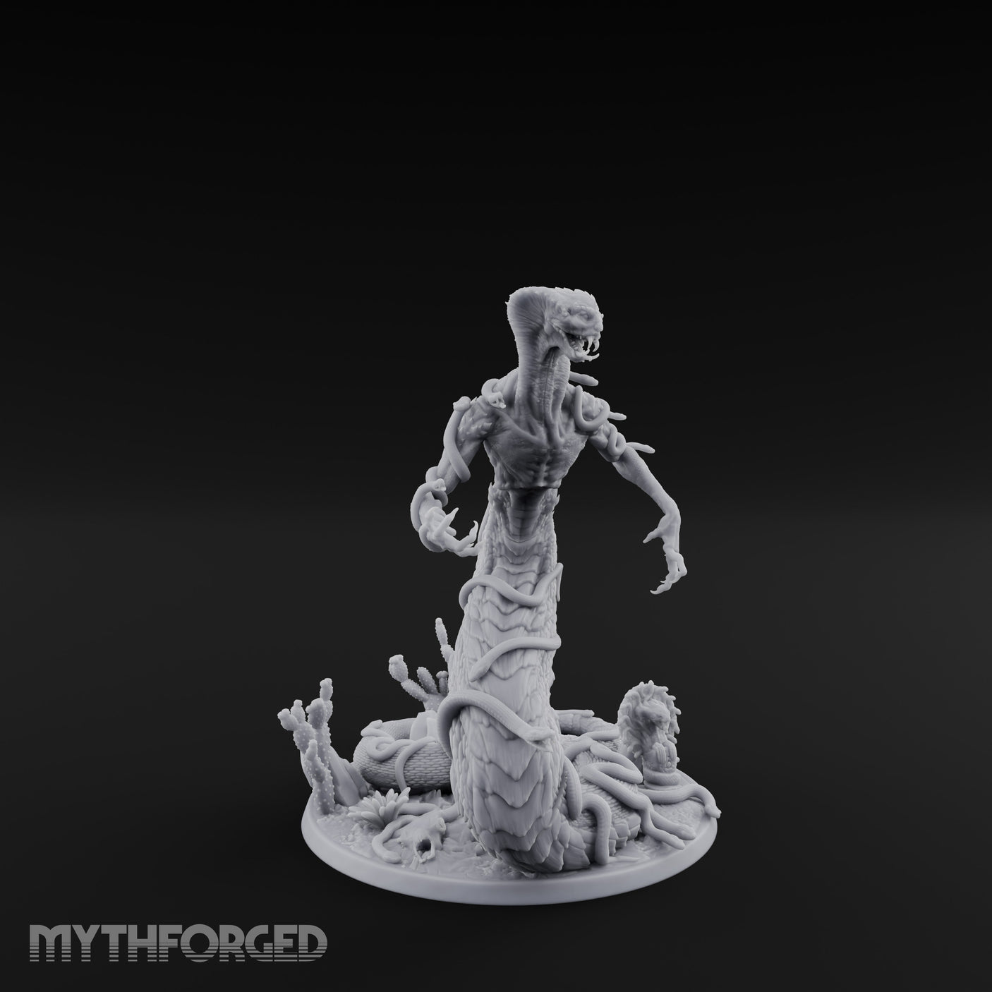 Tentacles Writhing Rising Avatar of Yig Miniature for Dungeons and Dragons, Pathfinder or other TTRPGs