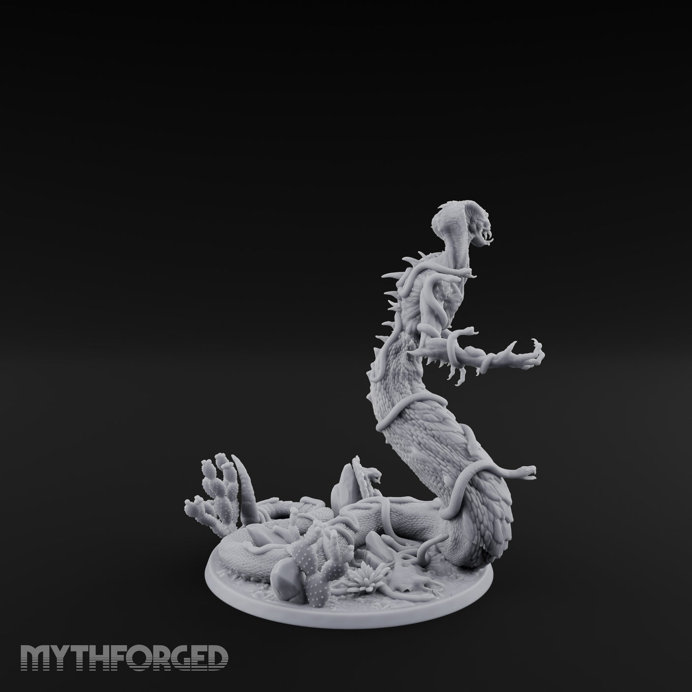 Tentacles Writhing Rising Avatar of Yig Miniature for Dungeons and Dragons, Pathfinder or other TTRPGs