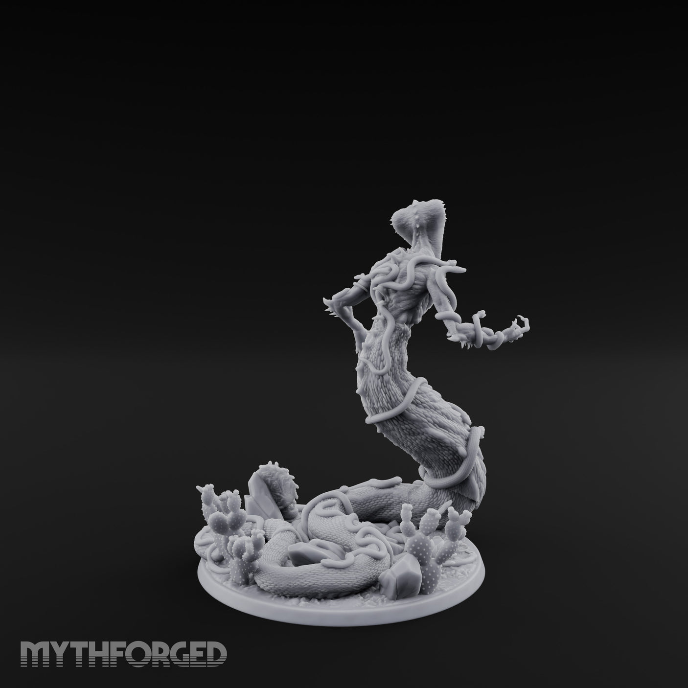 Tentacles Writhing Rising Avatar of Yig Miniature for Dungeons and Dragons, Pathfinder or other TTRPGs
