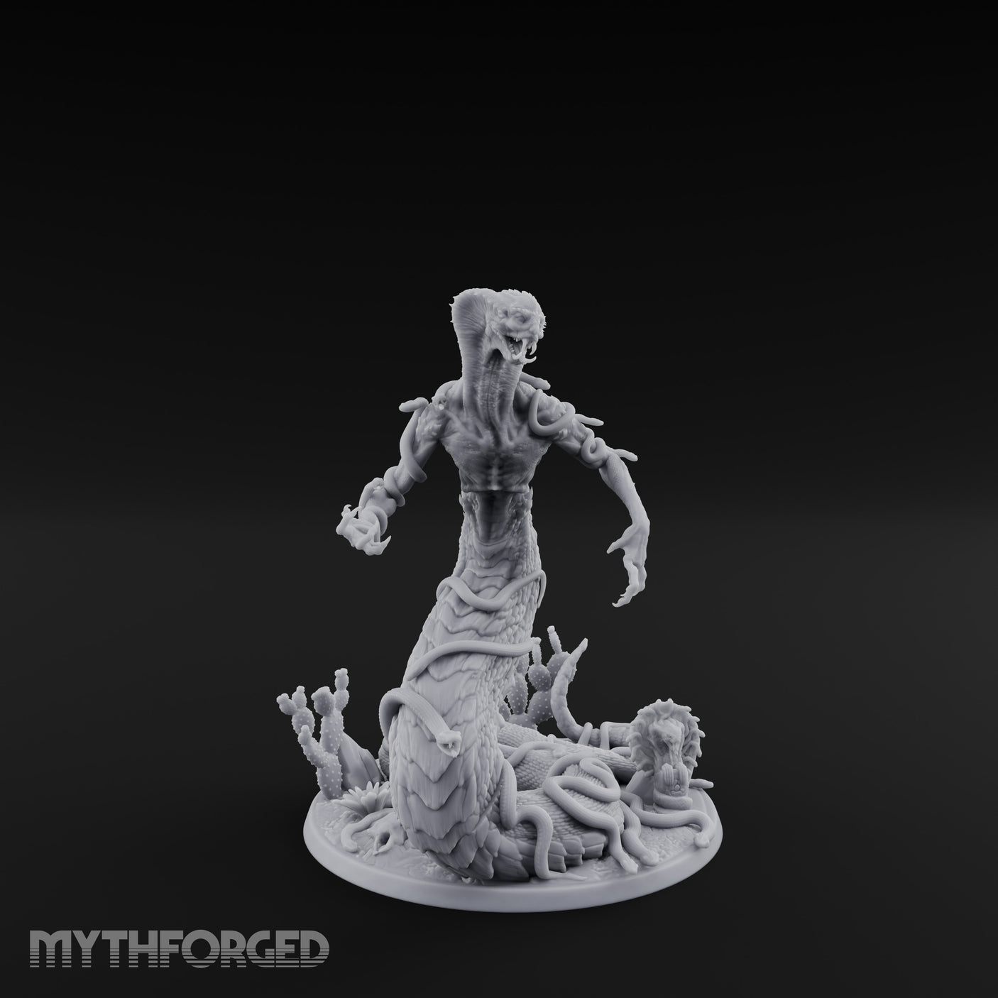 Tentacles Writhing Rising Avatar of Yig Miniature for Dungeons and Dragons, Pathfinder or other TTRPGs