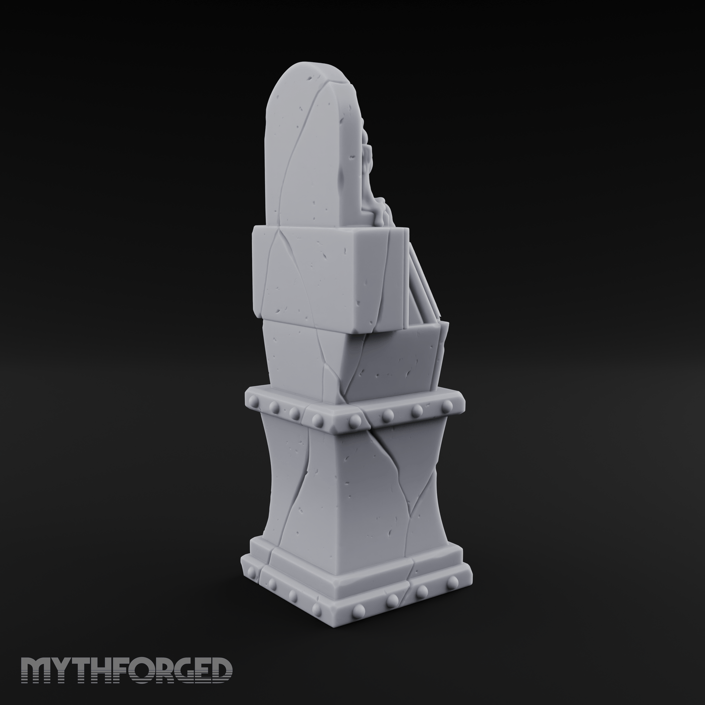 Candle-Lit Grimoire Pedestal Miniature for Dungeons and Dragons, Pathfinder or other TTRPGs