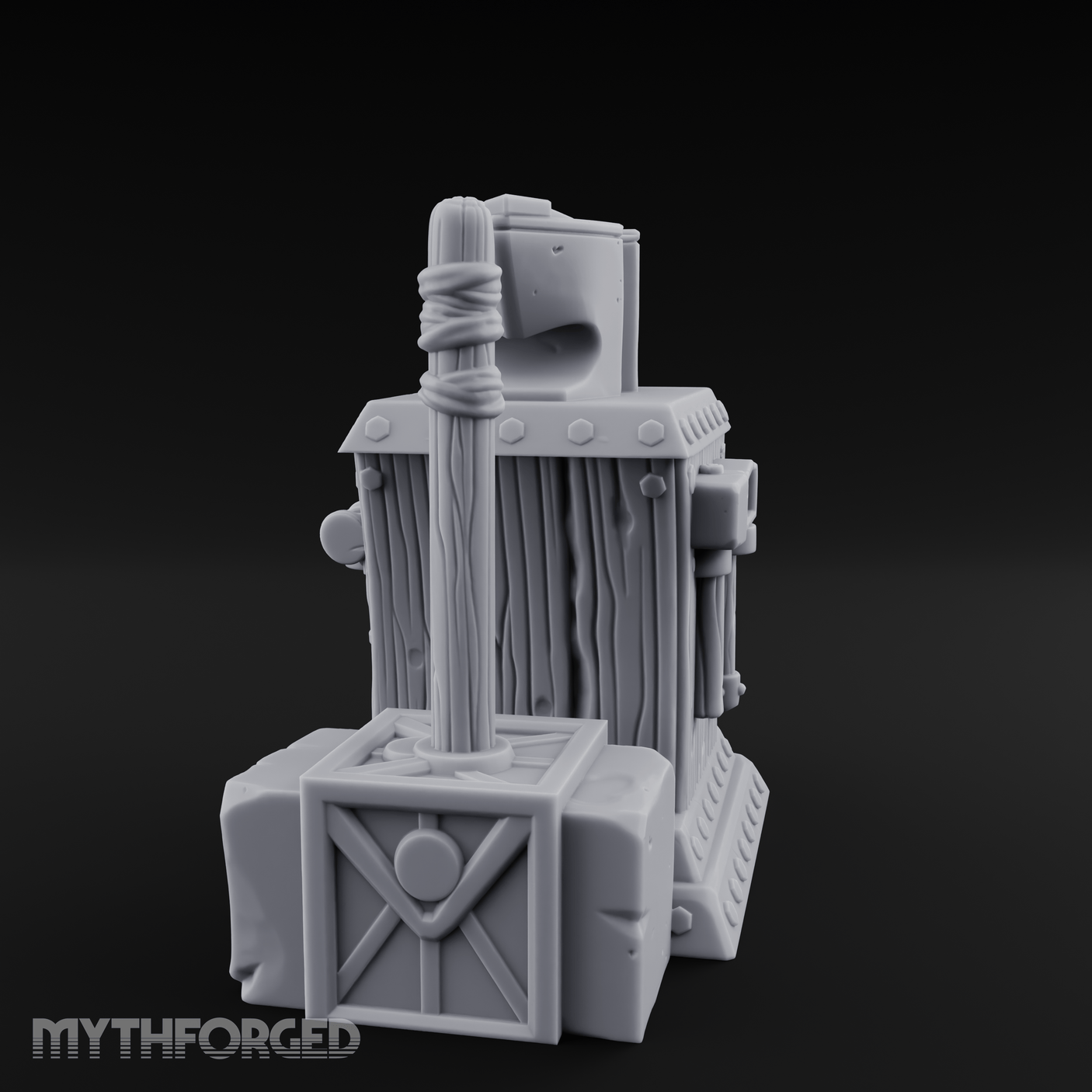 Riveted-Steel Forge Anvil Miniature for Dungeons and Dragons, Pathfinder or other TTRPGs
