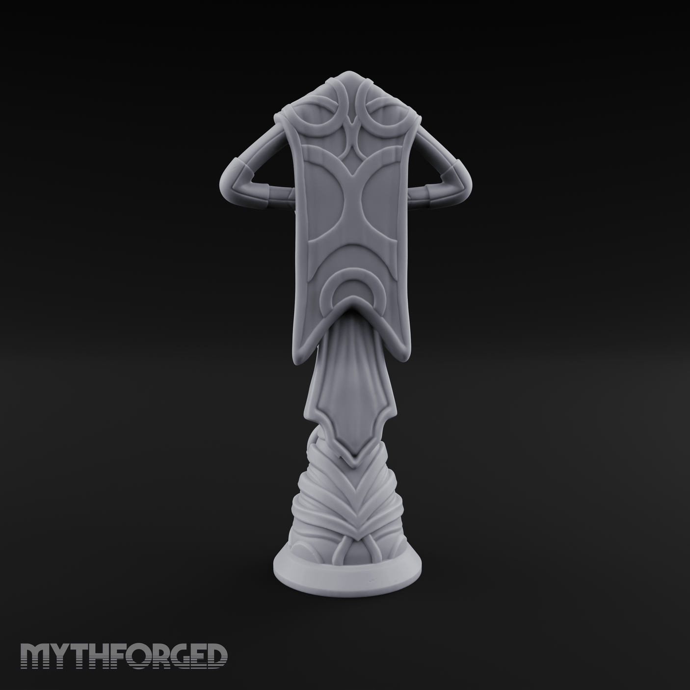 Filigree-Crowned Ceremonial Banner Standard Miniature for Dungeons and Dragons, Pathfinder or other TTRPGs