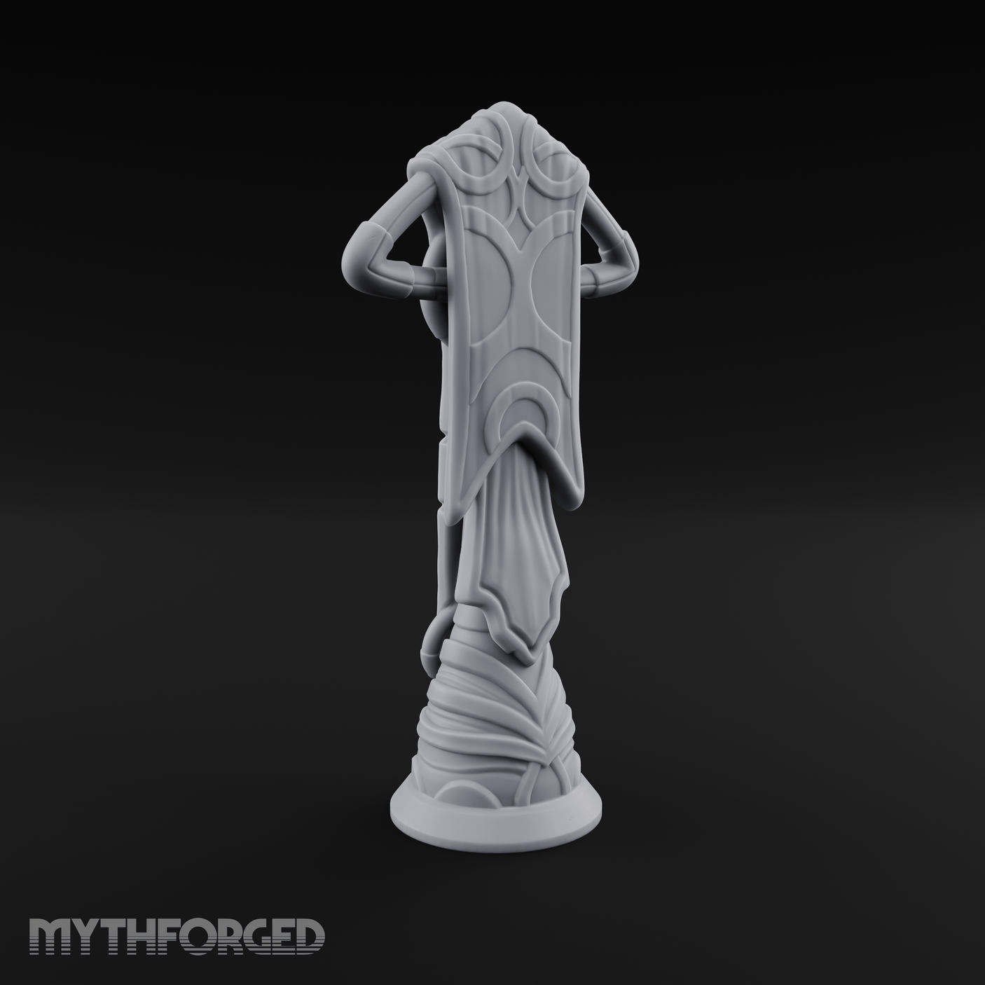 Filigree-Crowned Ceremonial Banner Standard Miniature for Dungeons and Dragons, Pathfinder or other TTRPGs