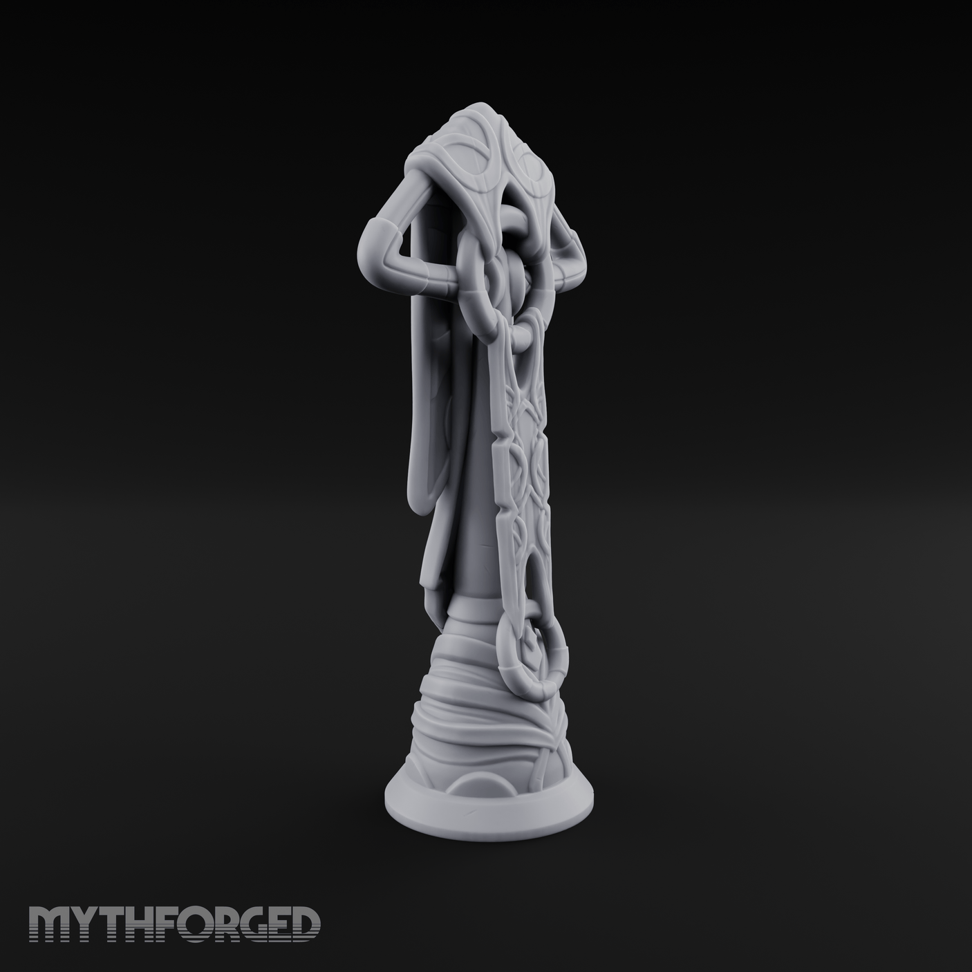 Filigree-Crowned Ceremonial Banner Standard Miniature for Dungeons and Dragons, Pathfinder or other TTRPGs