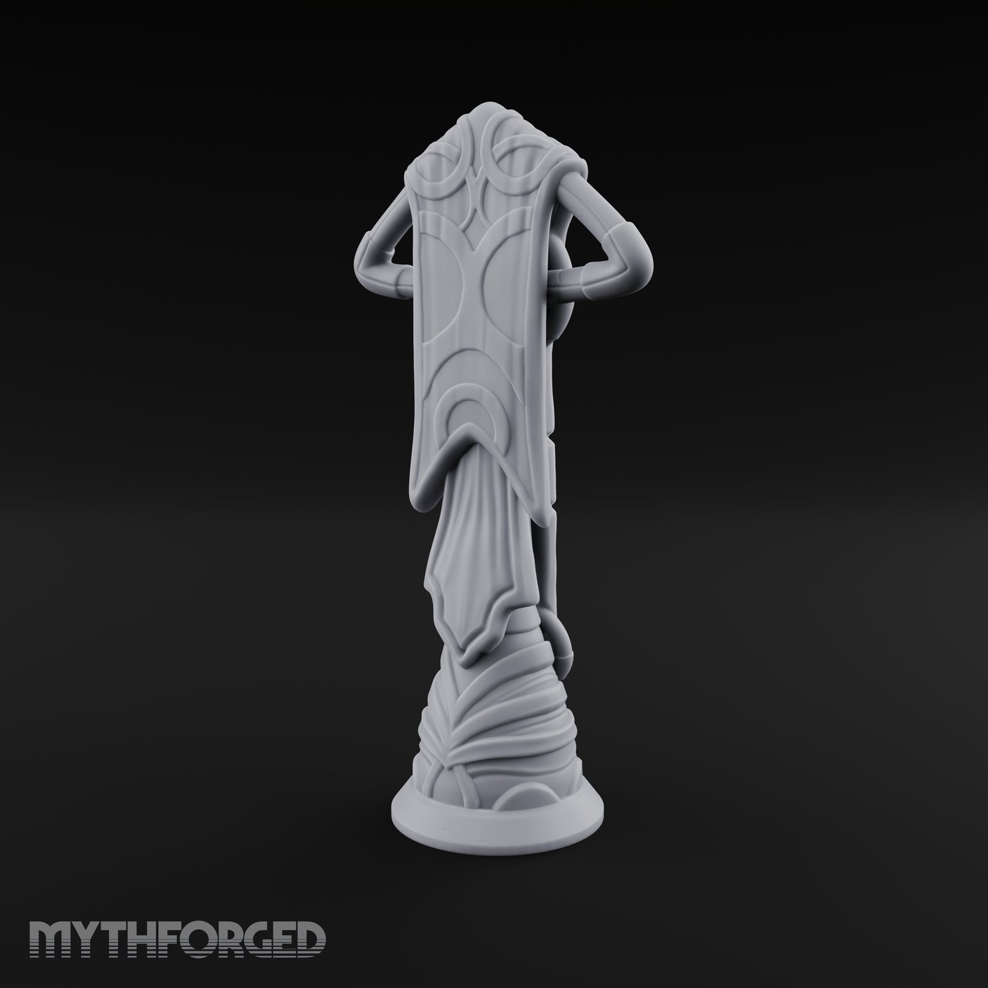 Filigree-Crowned Ceremonial Banner Standard Miniature for Dungeons and Dragons, Pathfinder or other TTRPGs