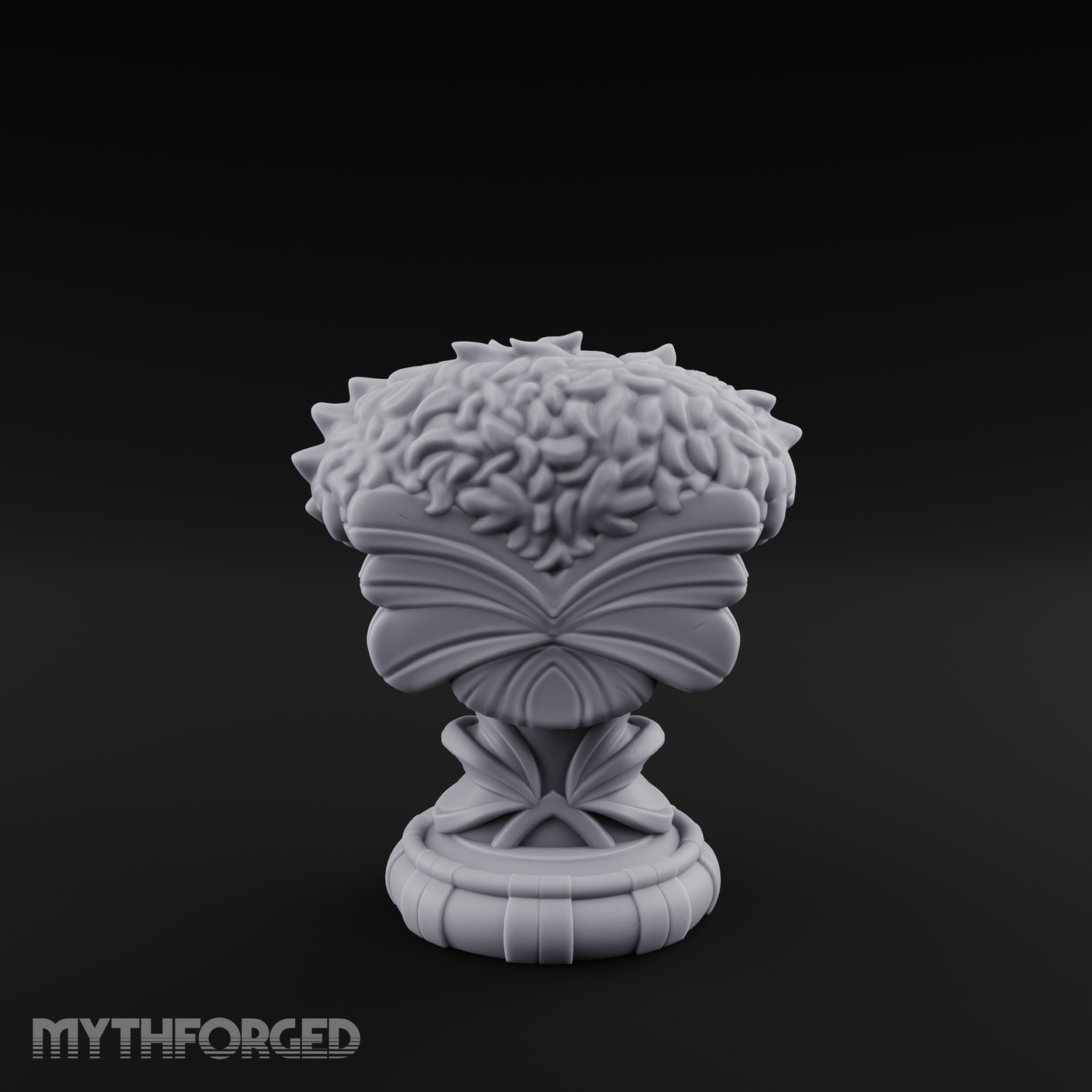 Marble-Crested Garden Urn Miniature for Dungeons and Dragons, Pathfinder or other TTRPGs