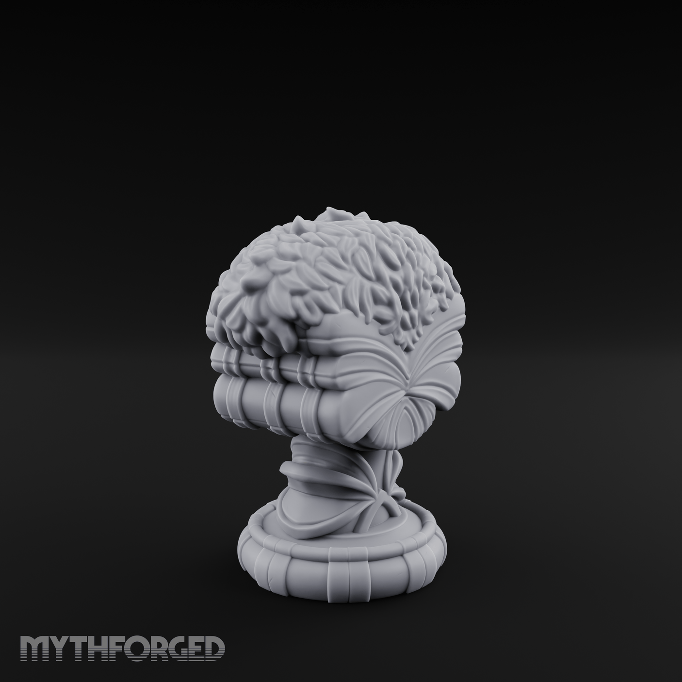 Marble-Crested Garden Urn Miniature for Dungeons and Dragons, Pathfinder or other TTRPGs