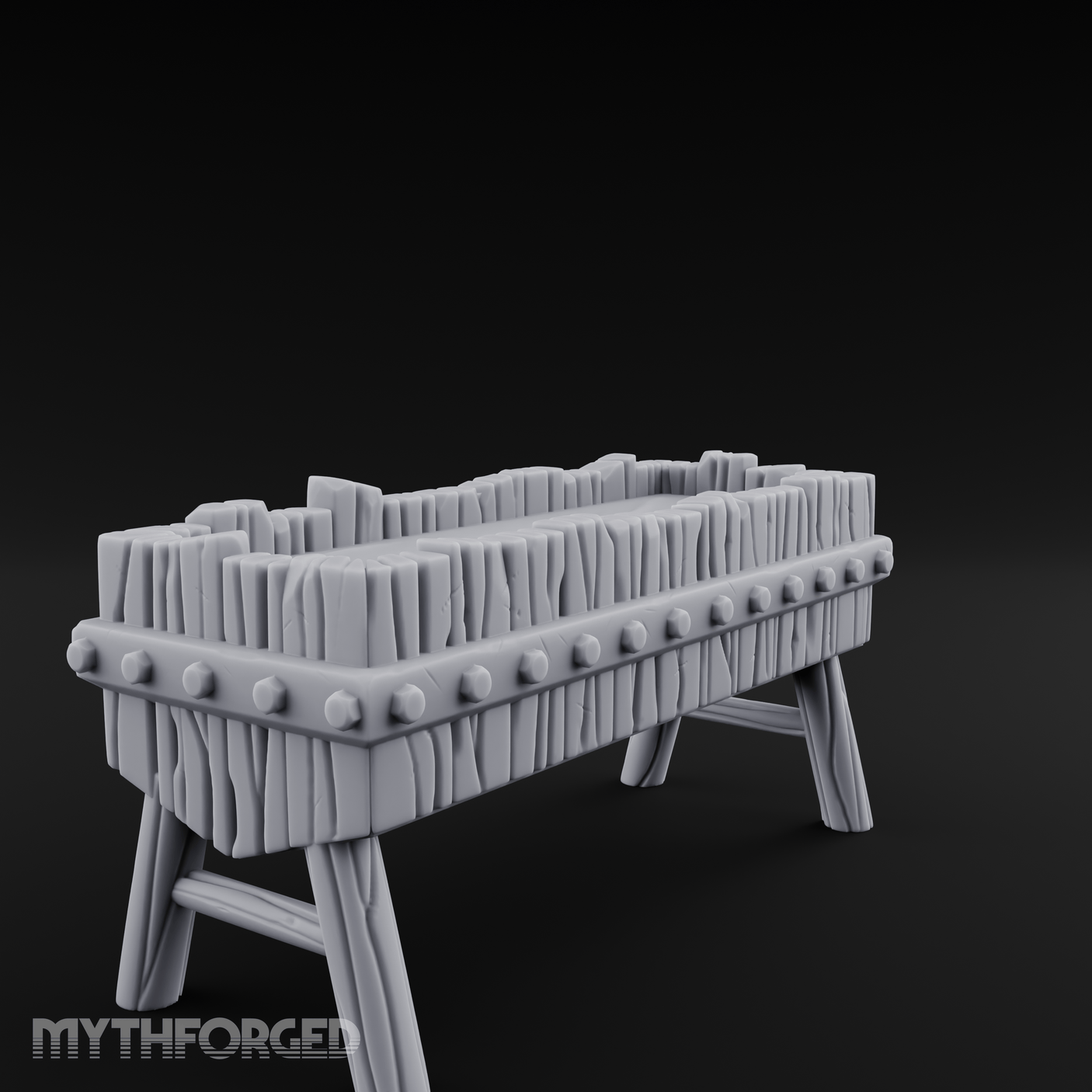 Sturdy Trough Miniature for Dungeons and Dragons, Pathfinder or other TTRPGs