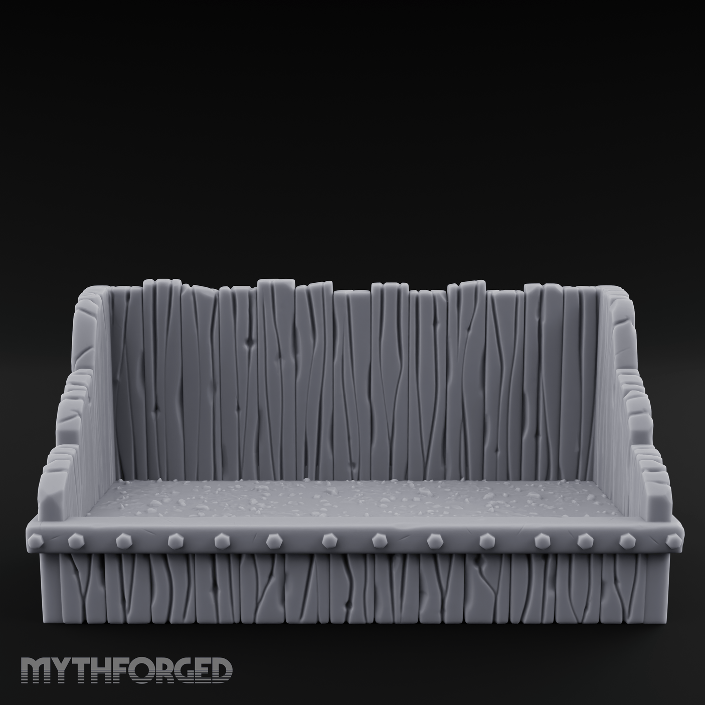 Grain-Filled Livestock Feeder Miniature for Dungeons and Dragons, Pathfinder or other TTRPGs