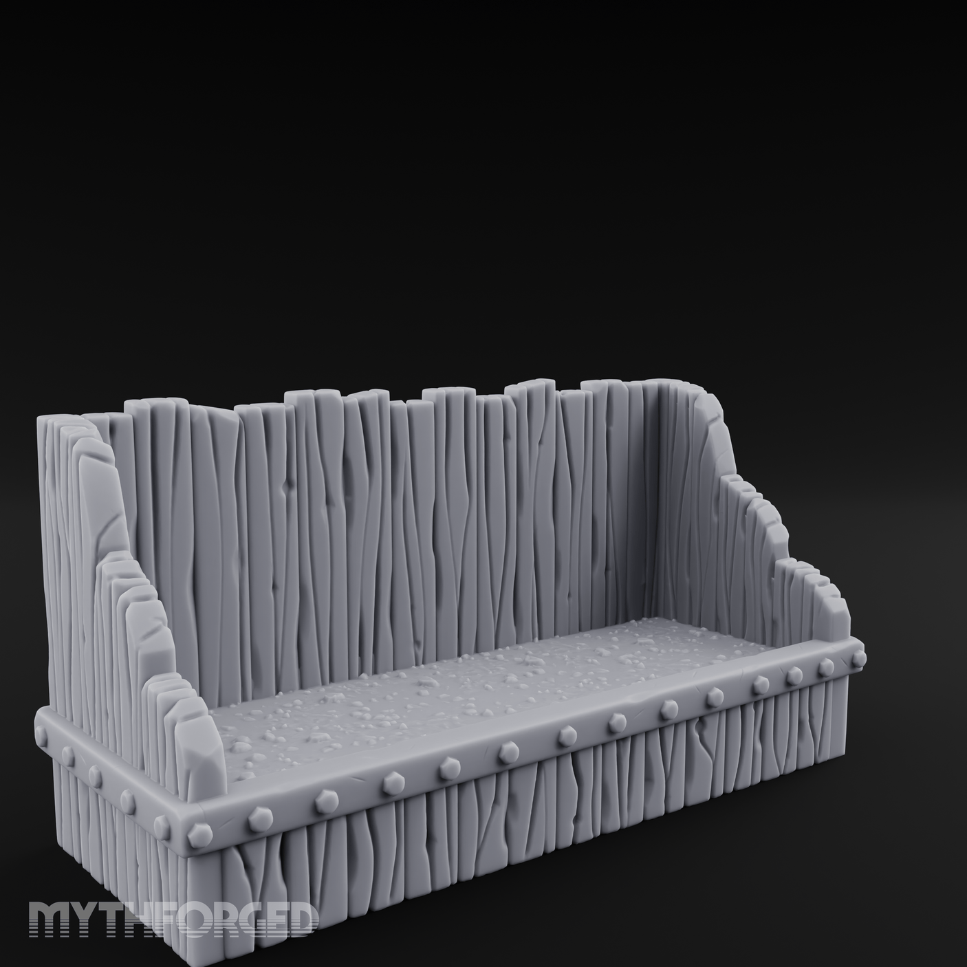 Grain-Filled Livestock Feeder Miniature for Dungeons and Dragons, Pathfinder or other TTRPGs