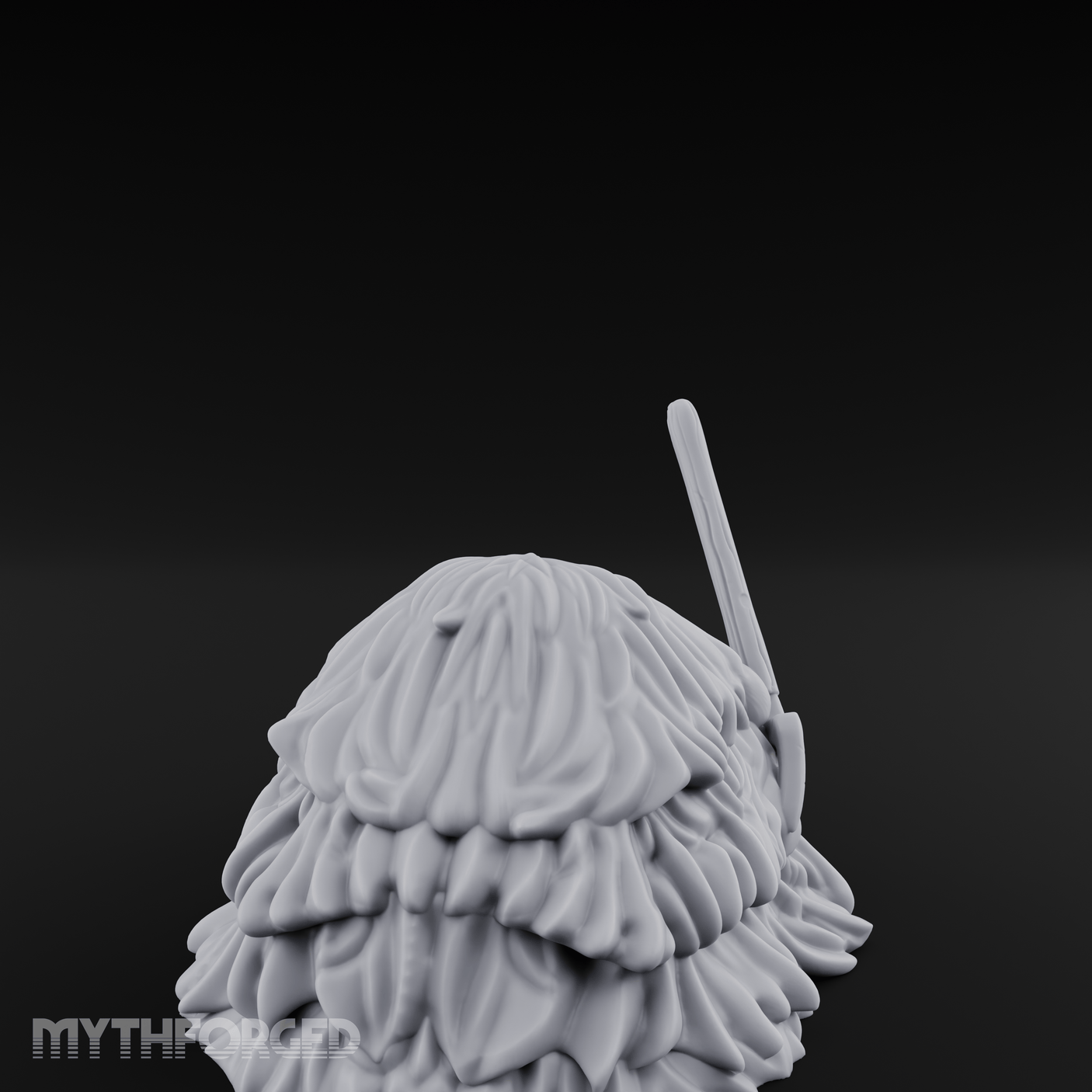 Pitchfork-Pierced Hay Pile Miniature for Dungeons and Dragons, Pathfinder or other TTRPGs