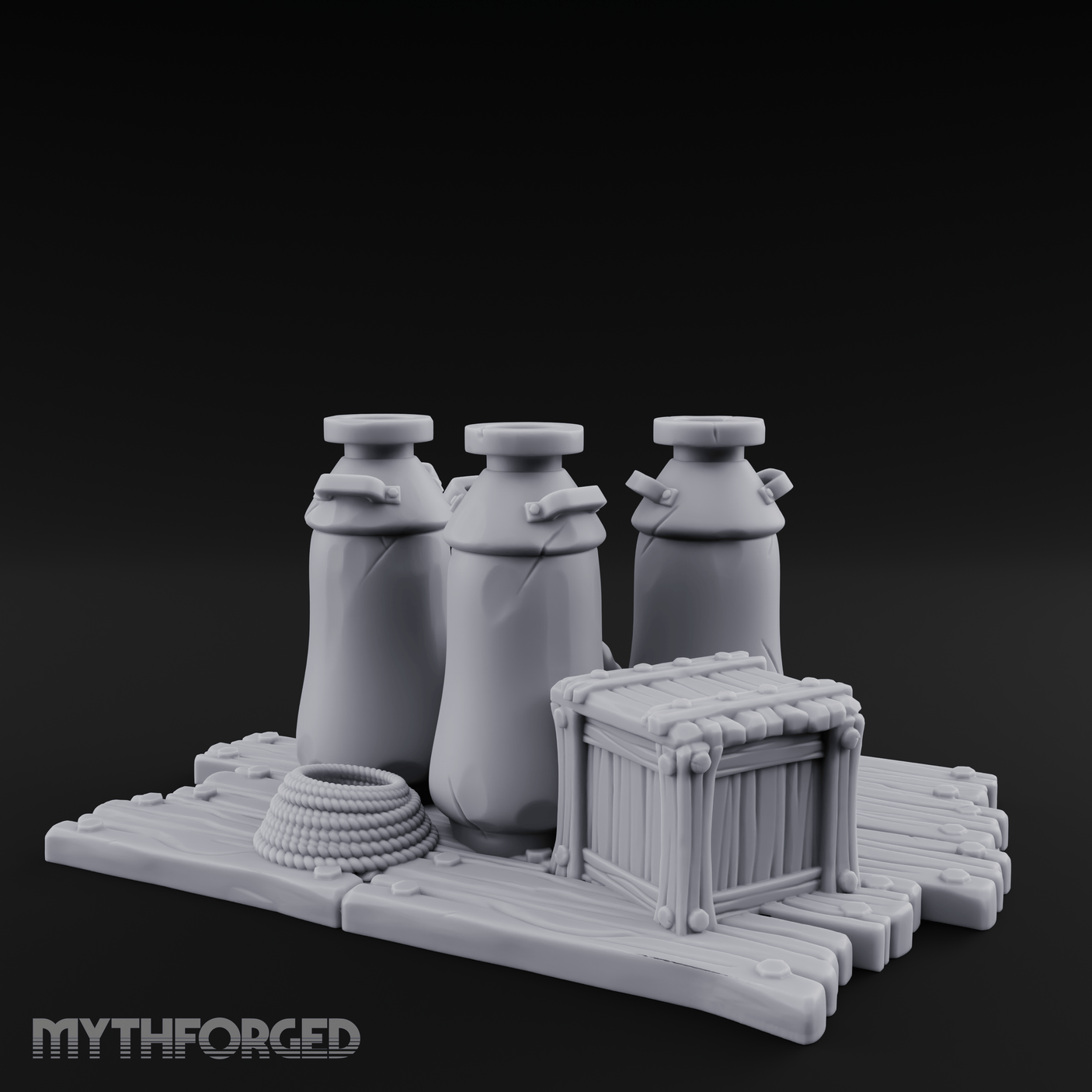 Corked Milk Bottle Collection Miniature for Dungeons and Dragons, Pathfinder or other TTRPGs