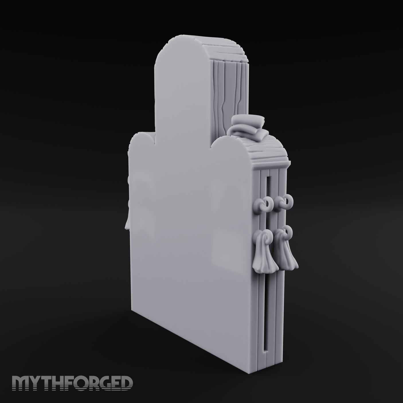 Mirror-Fronted Vanity Dresser Miniature for Dungeons and Dragons, Pathfinder or other TTRPGs
