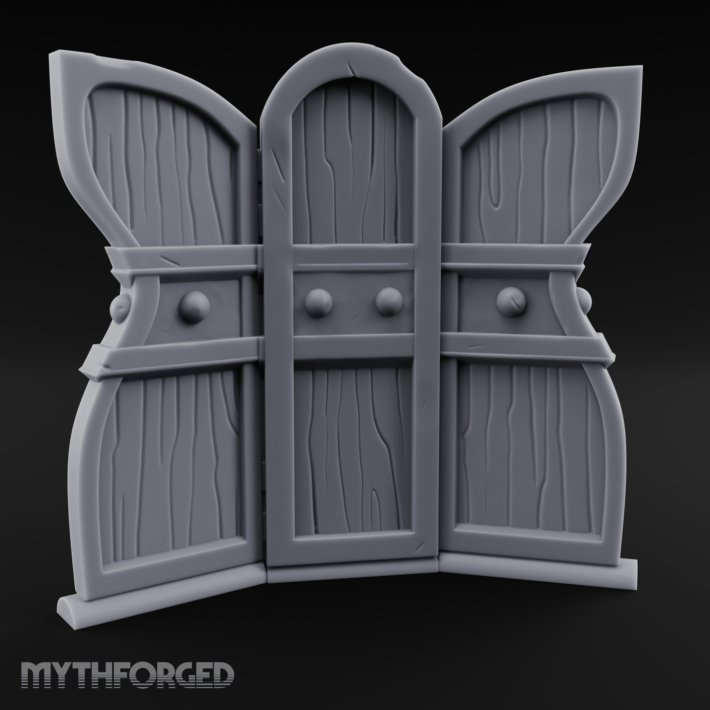 Arched-Panel Dressing Screen Miniature for Dungeons and Dragons, Pathfinder or other TTRPGs