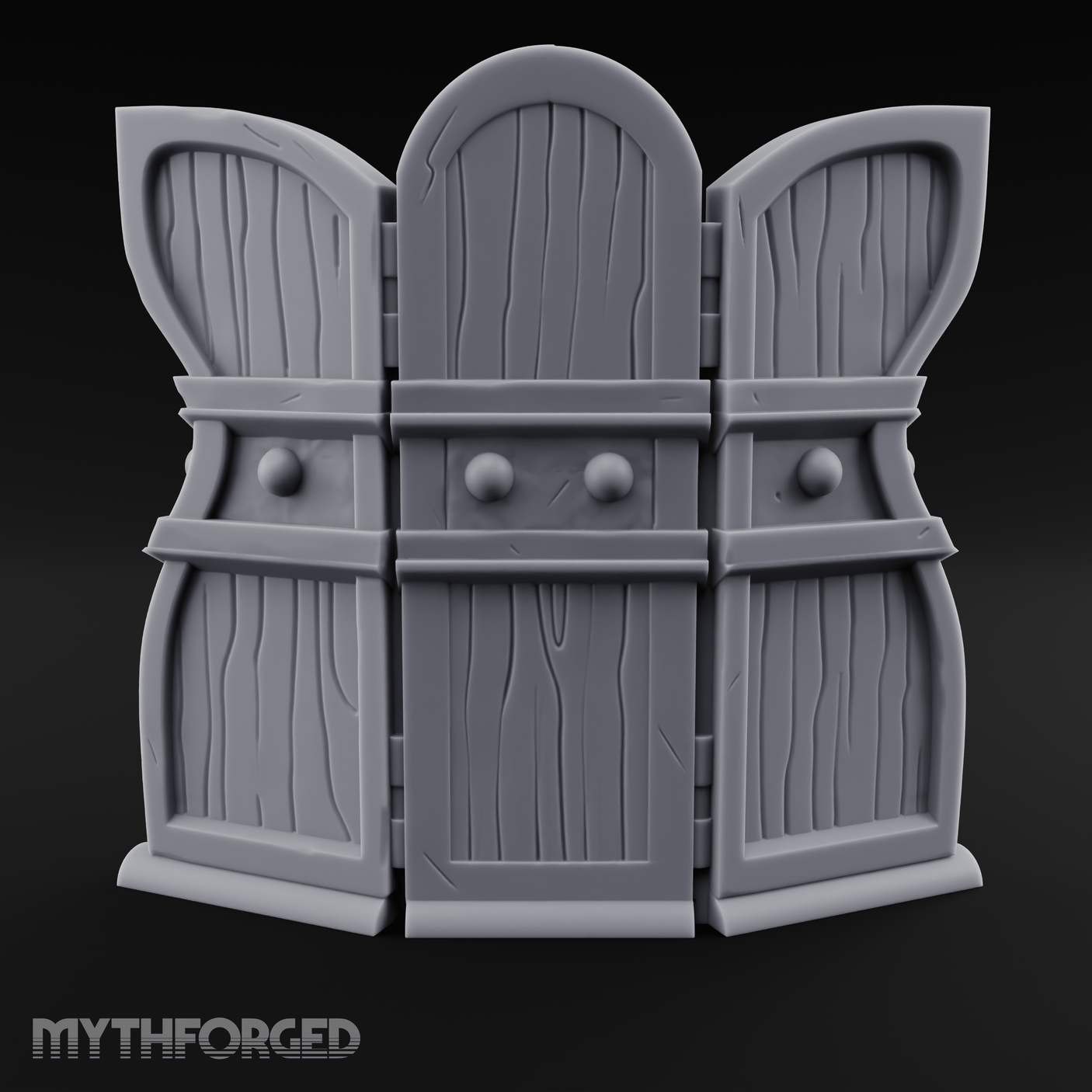 Arched-Panel Dressing Screen Miniature for Dungeons and Dragons, Pathfinder or other TTRPGs