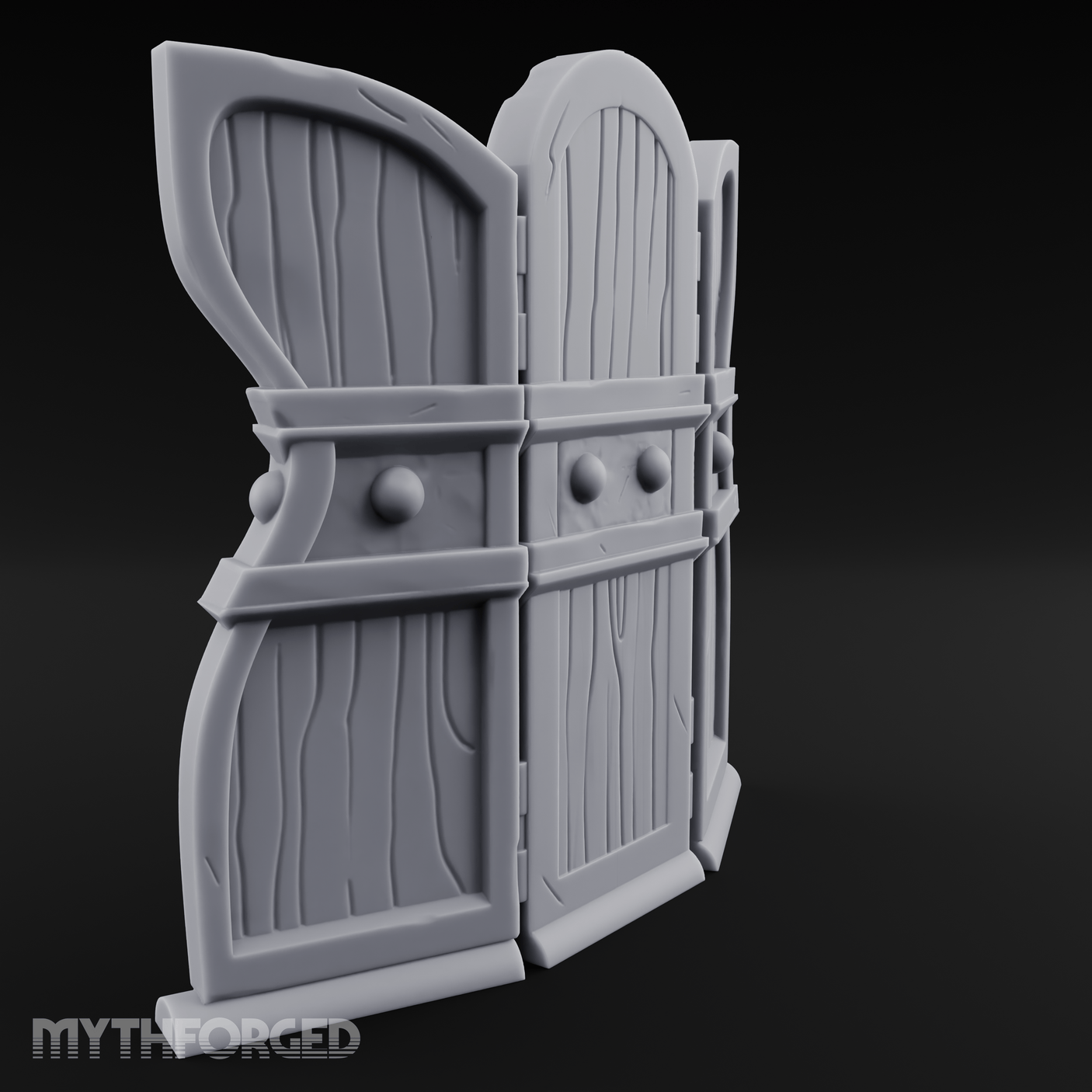 Arched-Panel Dressing Screen Miniature for Dungeons and Dragons, Pathfinder or other TTRPGs