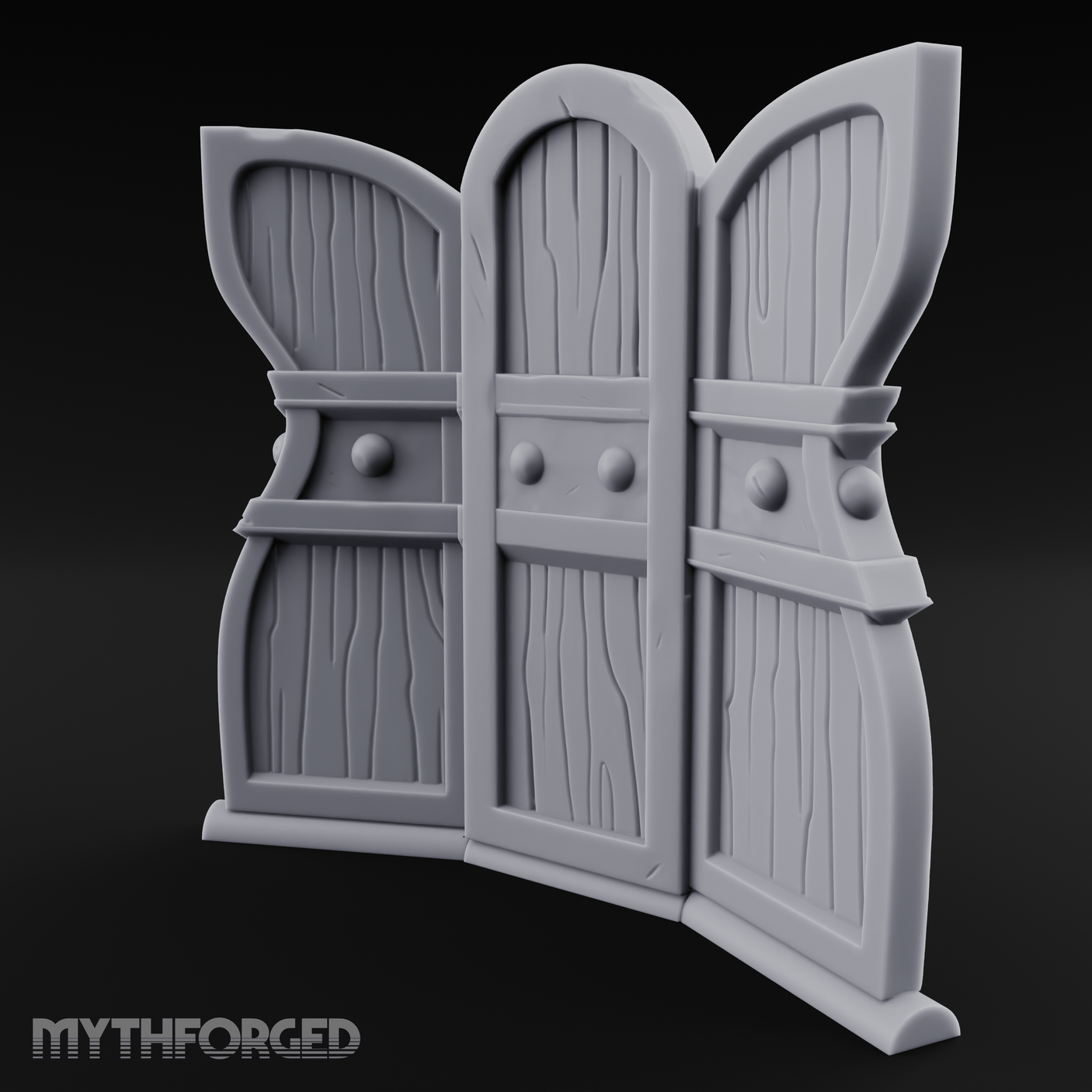 Arched-Panel Dressing Screen Miniature for Dungeons and Dragons, Pathfinder or other TTRPGs