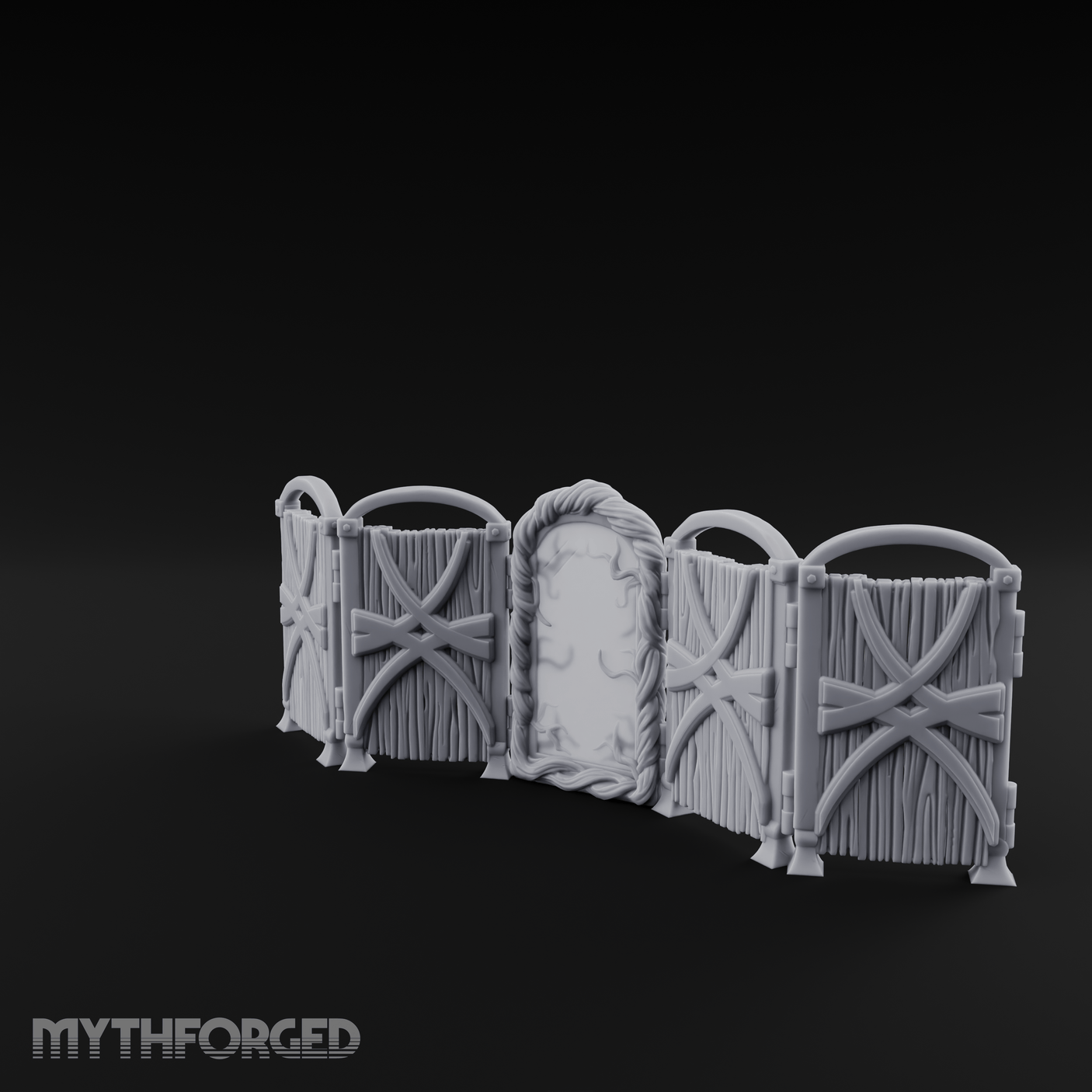 Mirrored Dressing Screen Panel Miniature for Dungeons and Dragons, Pathfinder or other TTRPGs