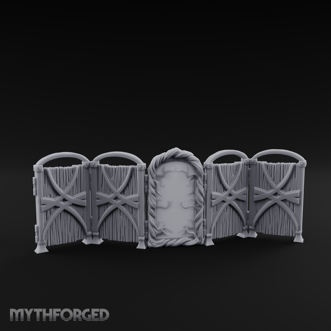 Mirrored Dressing Screen Panel Miniature for Dungeons and Dragons, Pathfinder or other TTRPGs