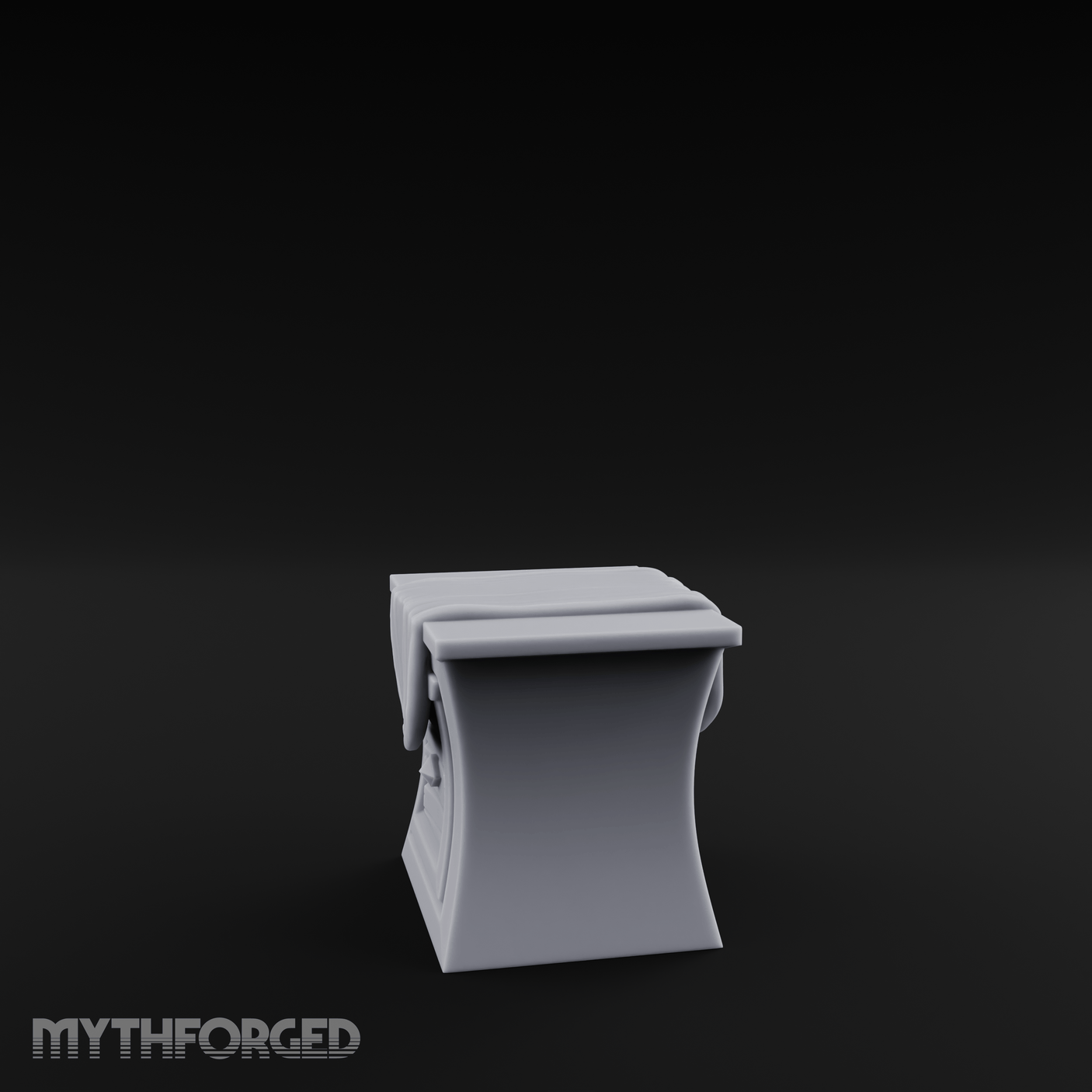 Cloth-Draped Dressing Table Miniature for Dungeons and Dragons, Pathfinder or other TTRPGs