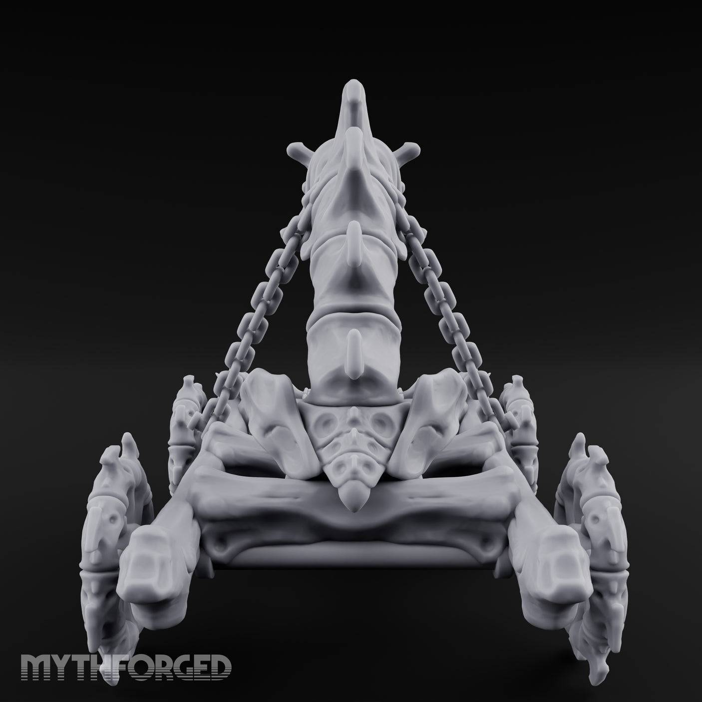 Skull Loaded Bone Ballista Miniature for Dungeons and Dragons, Pathfinder or other TTRPGs