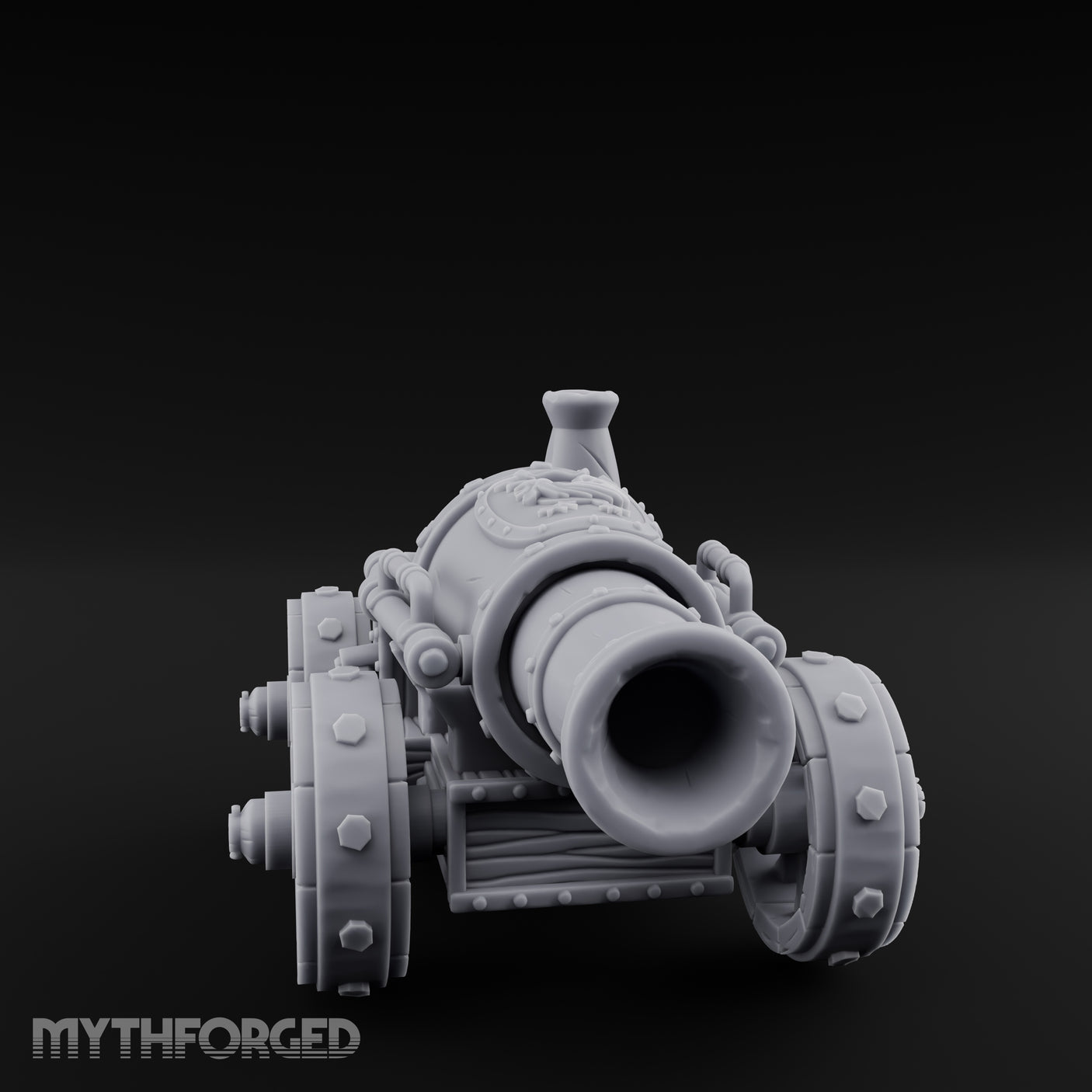 Barrel Gaping Siege Cannon Miniature for Dungeons and Dragons, Pathfinder or other TTRPGs